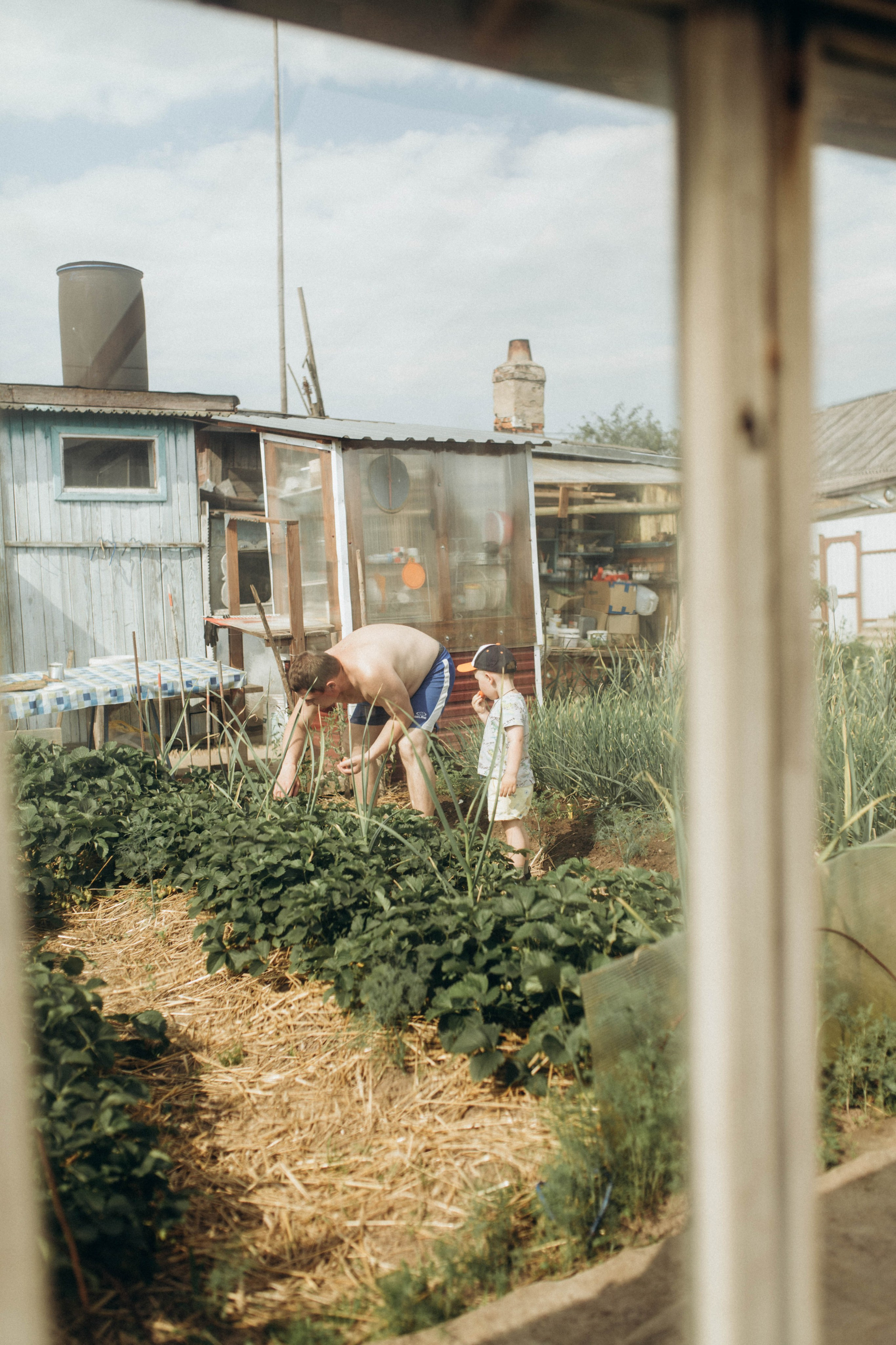 У бабушки в деревне. Фотограф новорожденных Серпухов, Протвино, Москва I Марина Бурмистрова