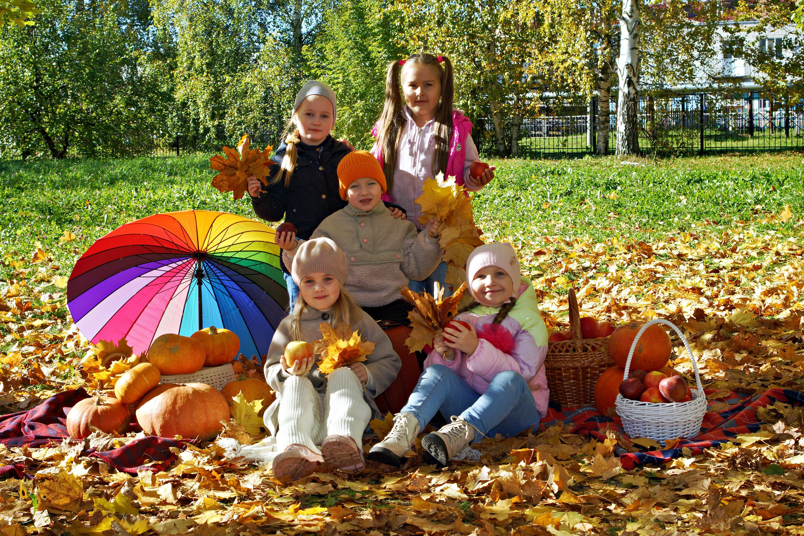 Осенняя фотосессия в детском саду г. Йошкар-Ола