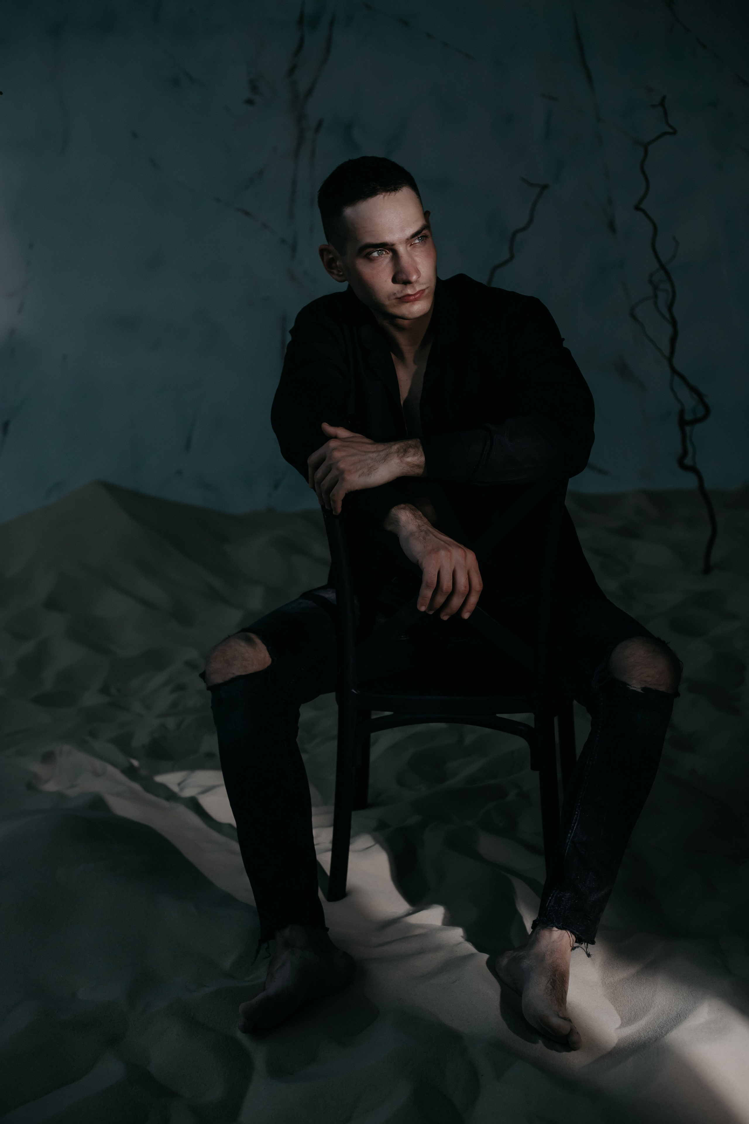 Евгений. Фото в песке. Фотограф Регина Крикунова г. Красноярск