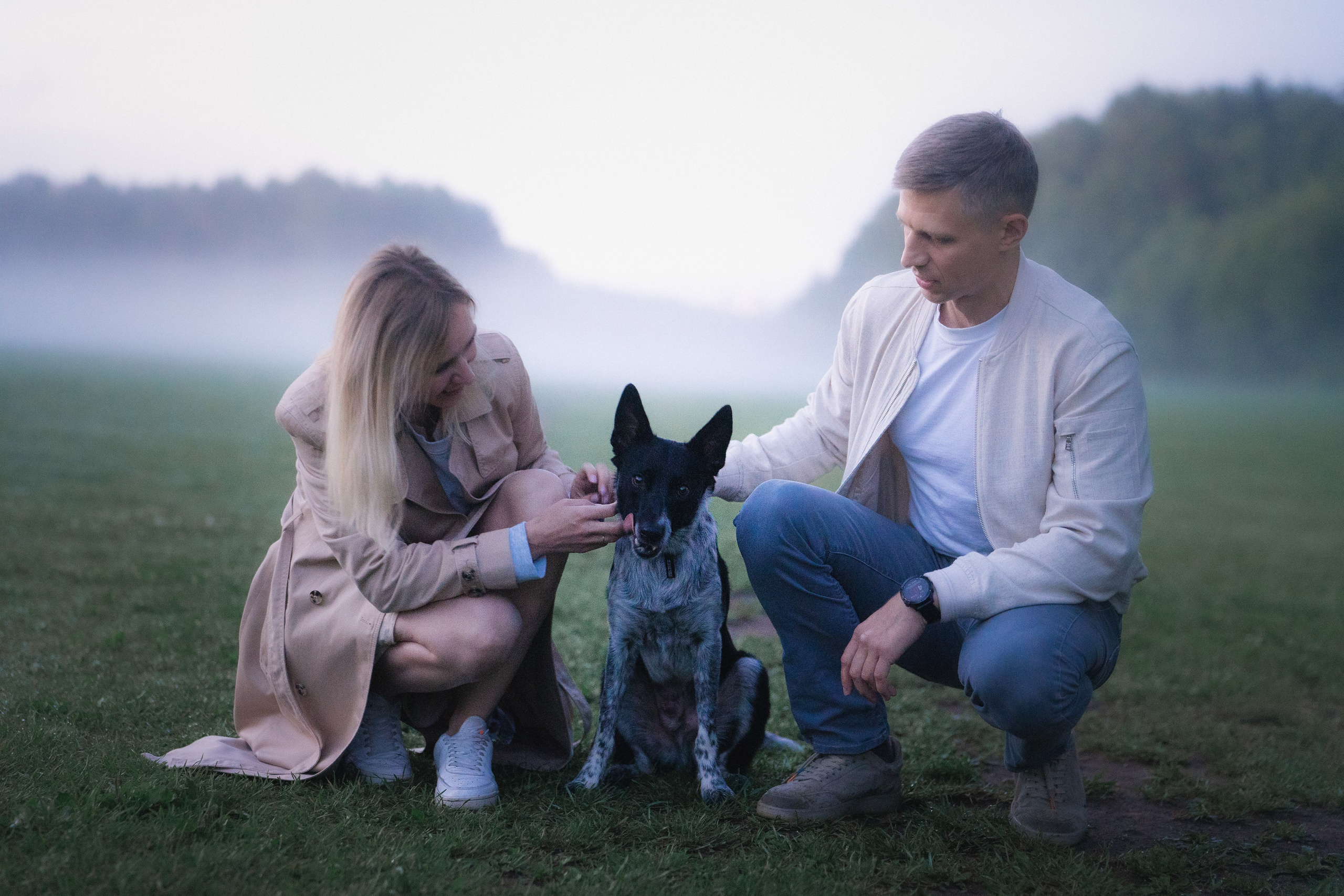 Катя, Сергей и Флинт. Фотограф анималист в Москве и Санкт-Петербурге Свиридова Анна