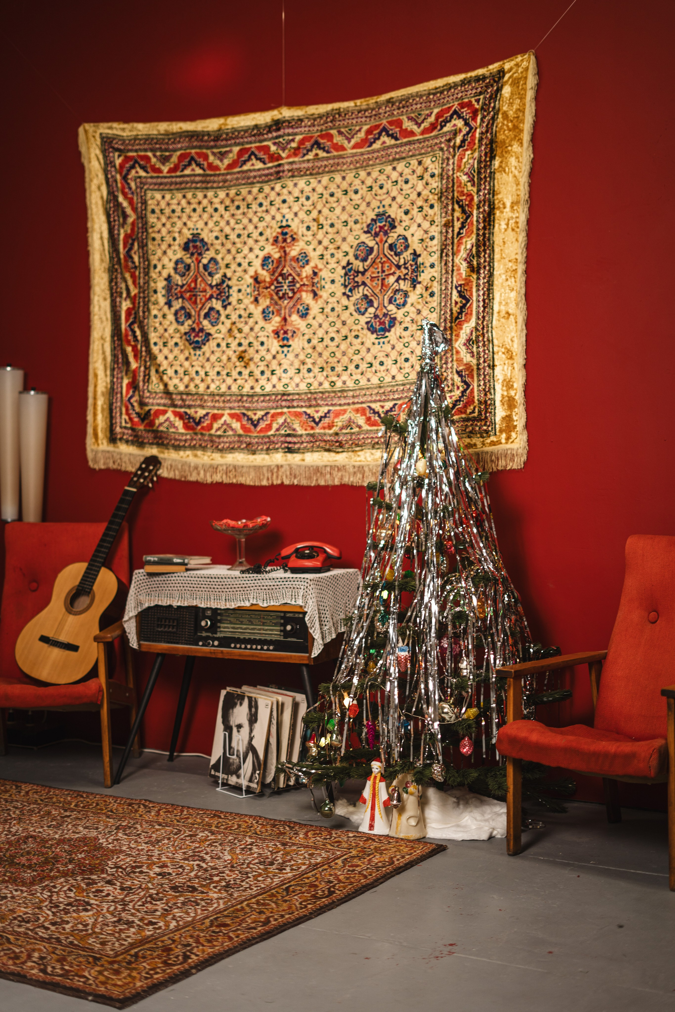 Фотостудия "Импульс" Саратов новогодняя фотосессия ретро