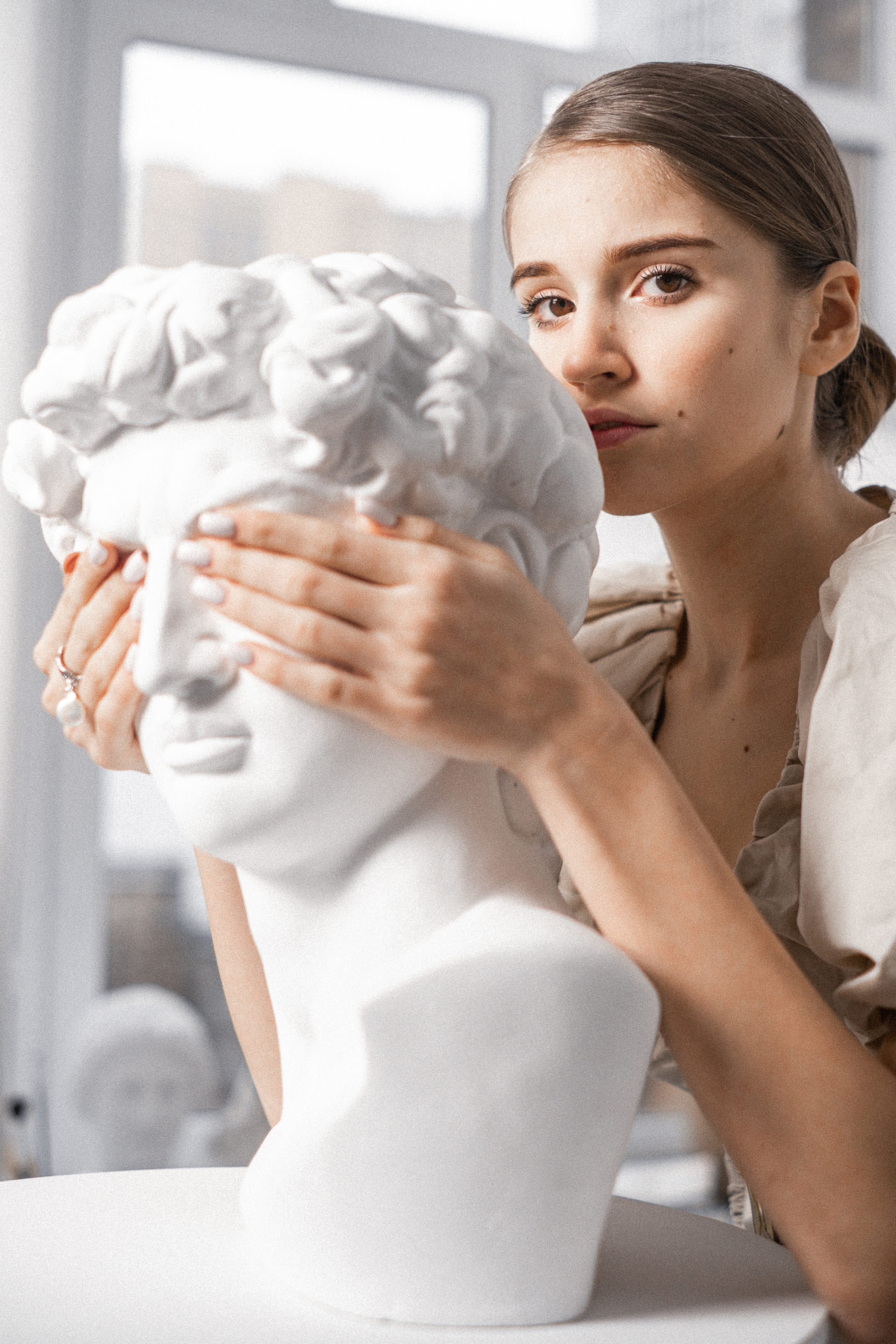 Valeria in art studio