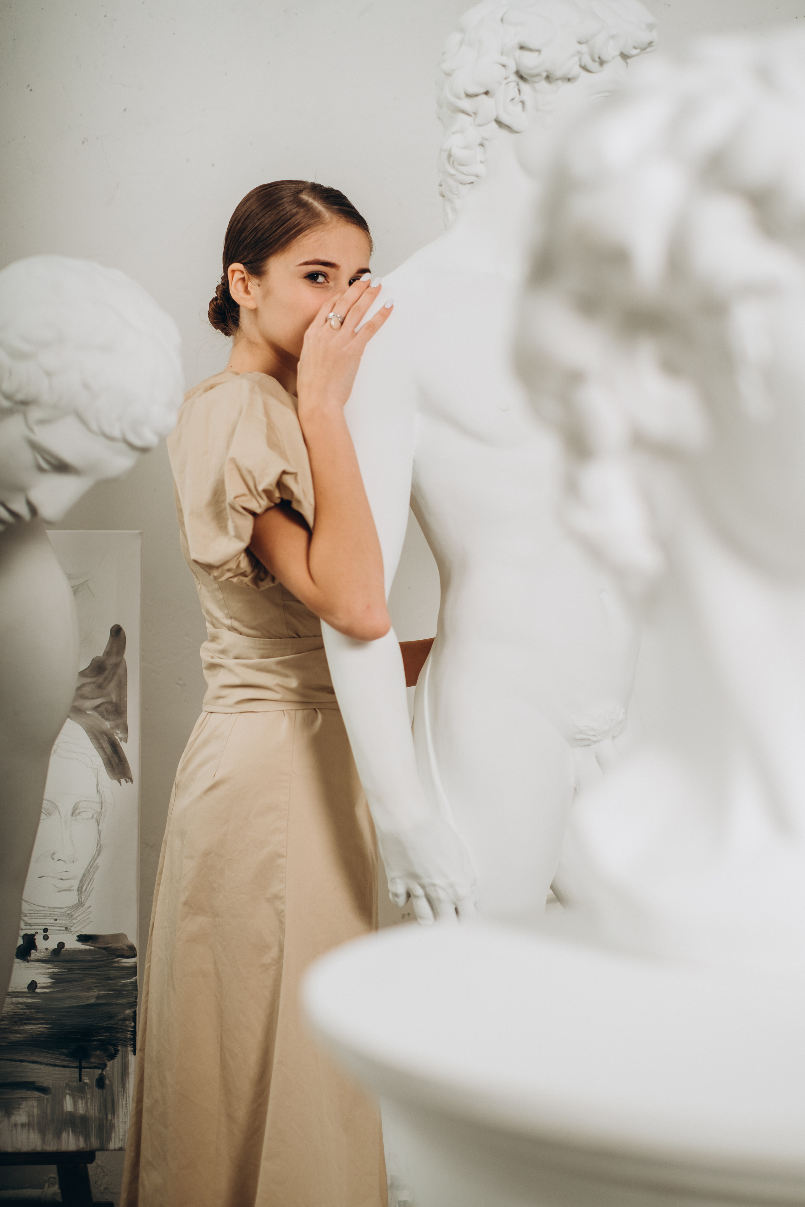 Valeria in art studio