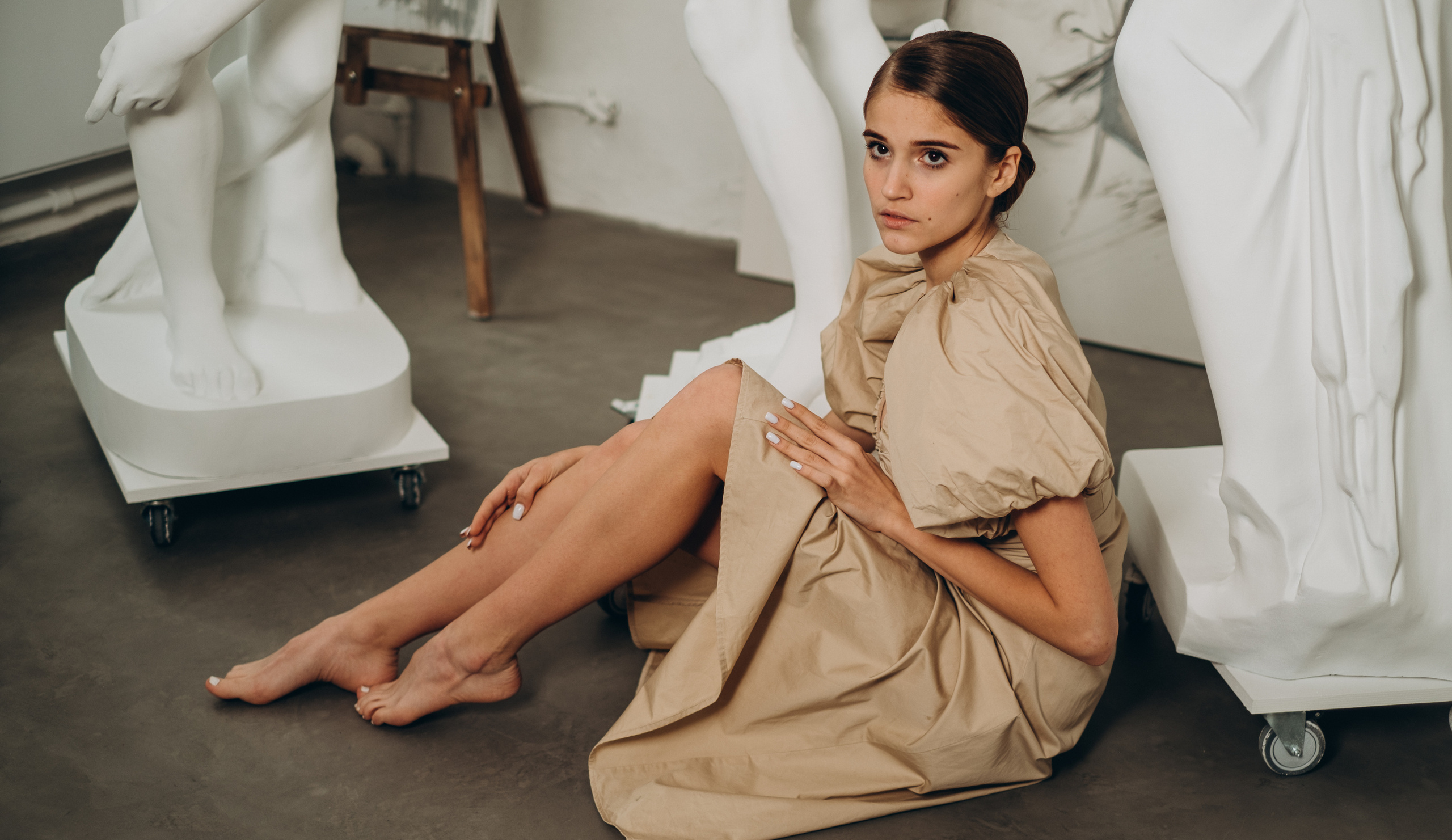 Valeria in art studio