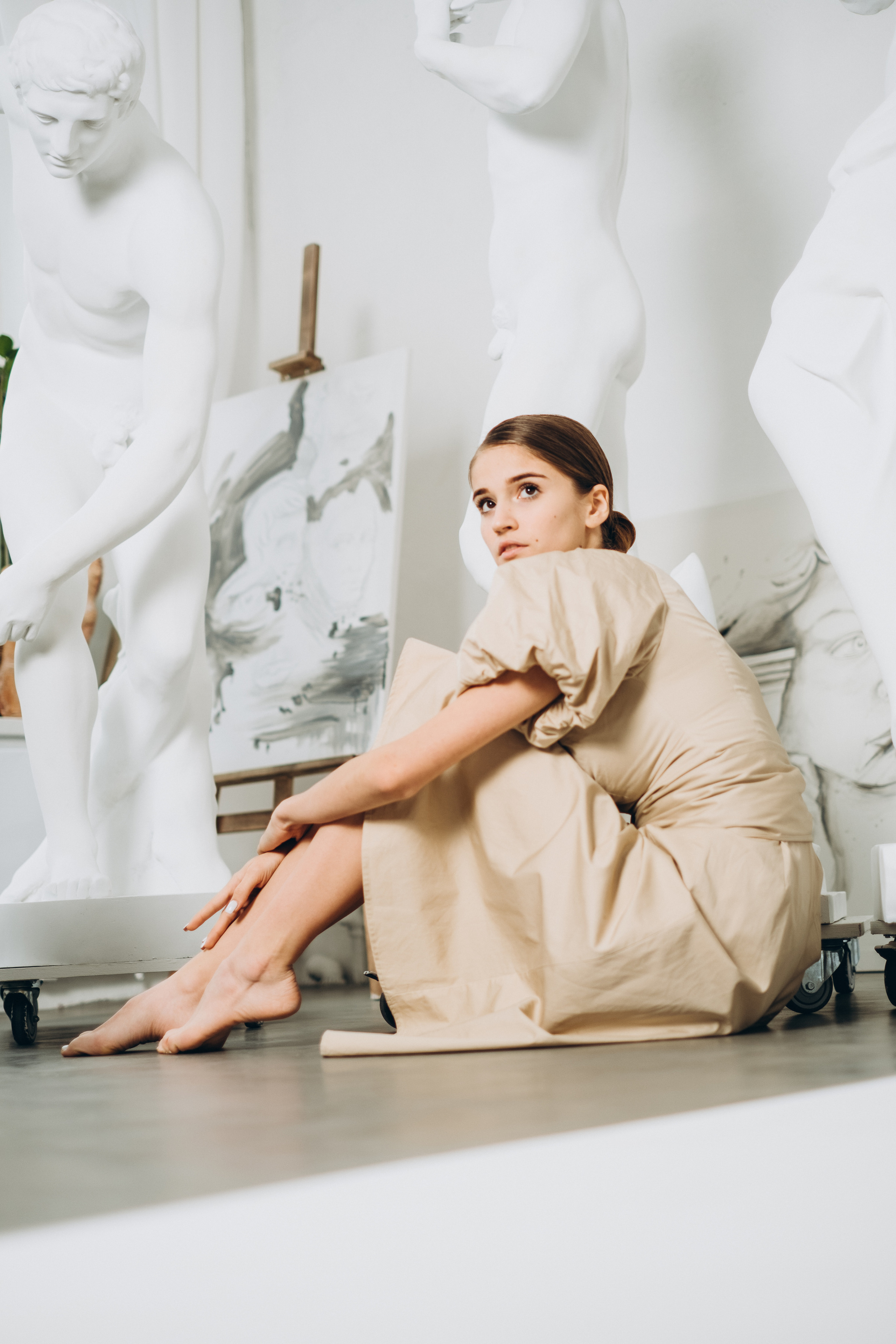 Valeria in art studio