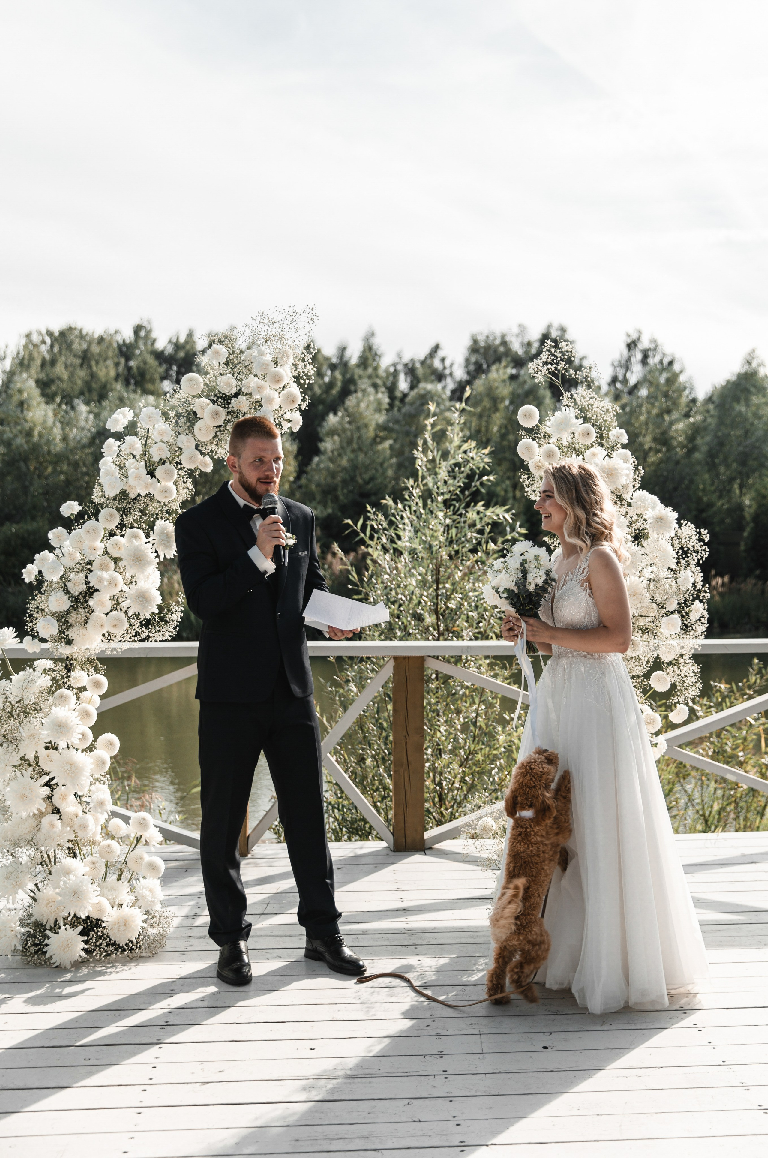 Свадьба с любимой собакой. Свадебный организатор в Москве и Санкт-Петербурге Пергаева Ольга