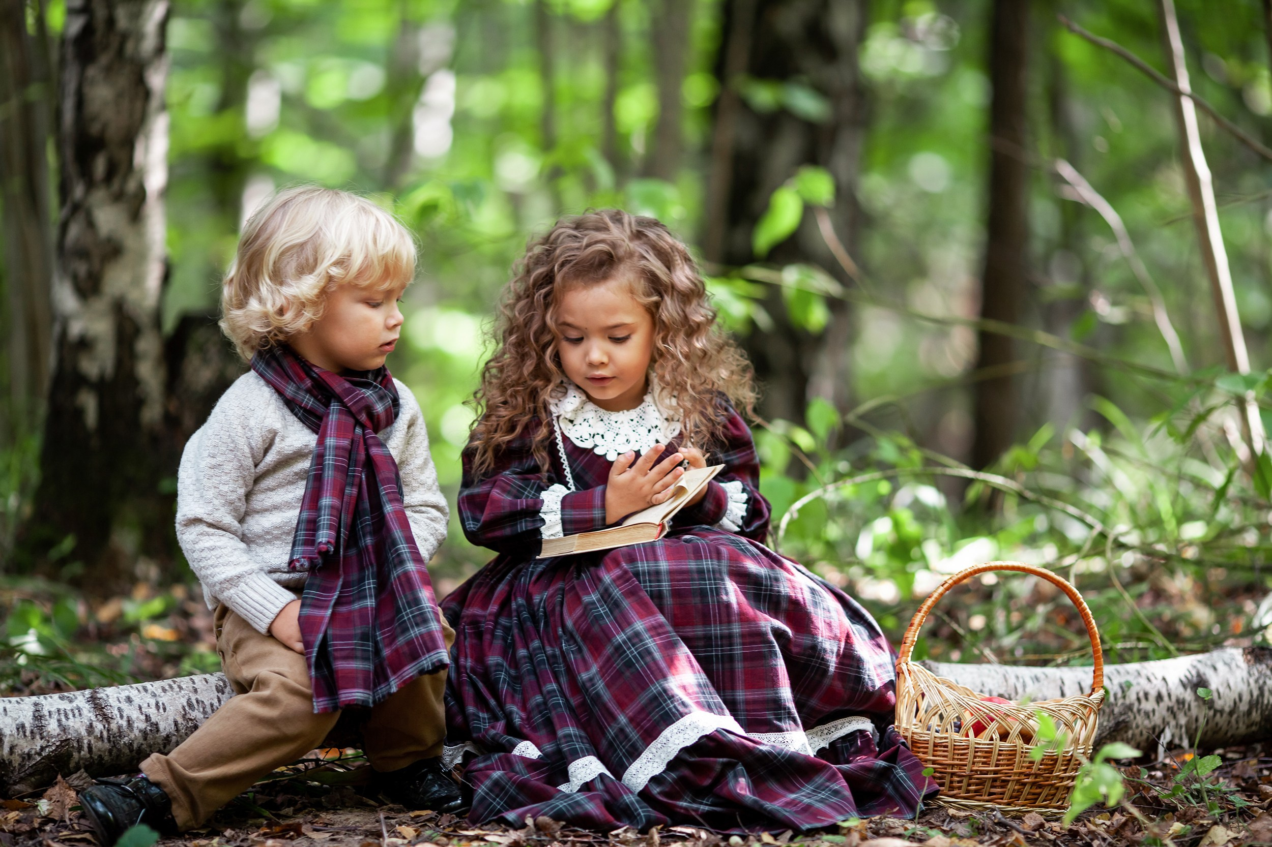 Детская фотосессия в лесу