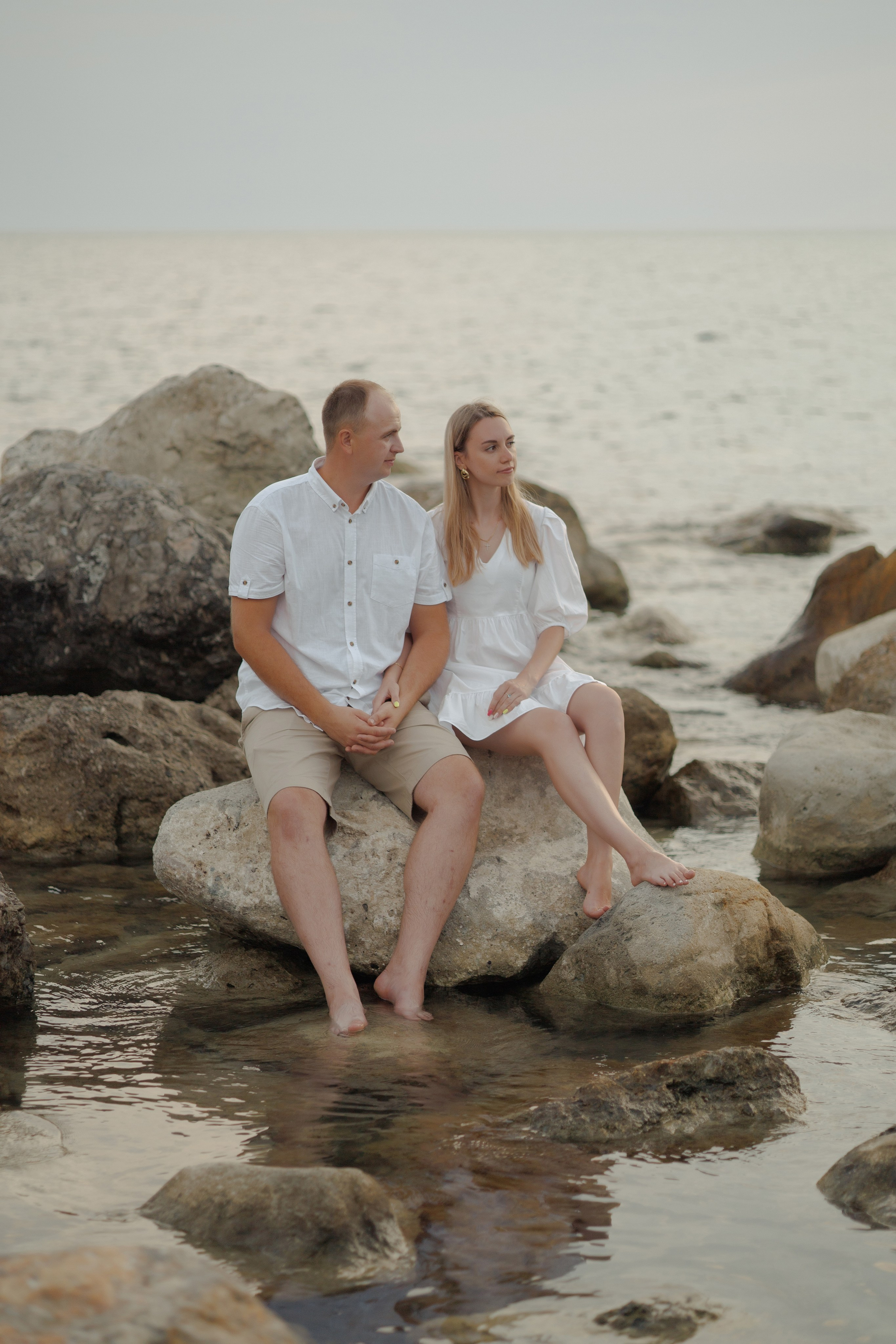 Лавстори на берегу моря. Семейный и портретный фотограф в Геленджике Любовь Бодрова