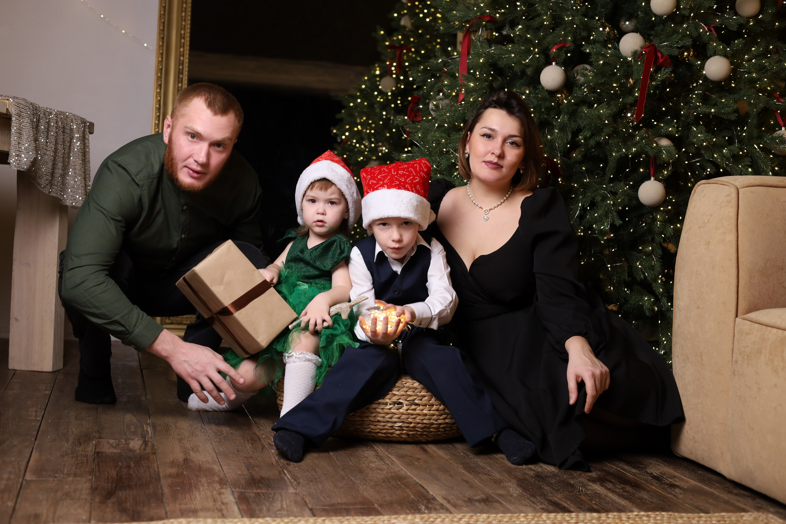 Семейный новый год Соседовы. Фотограф в Красноярске Никитина Мария