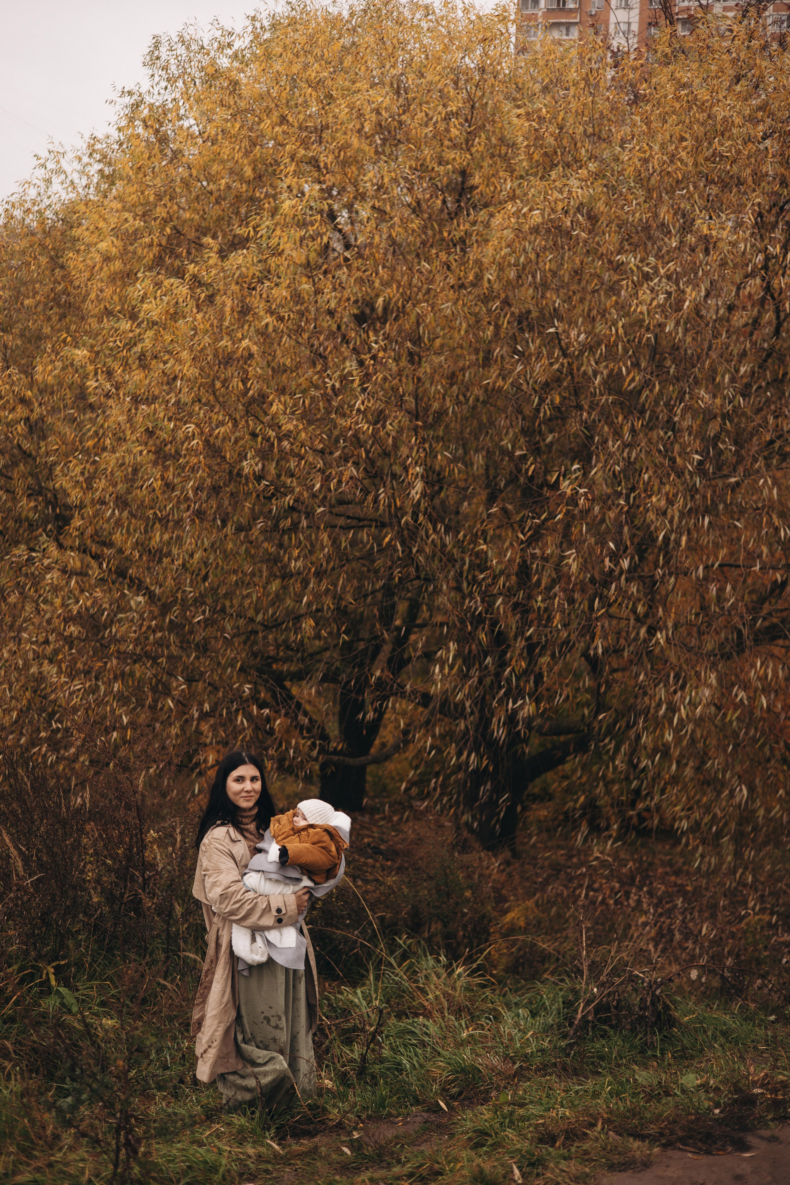 Осенняя фотосессия на Ореховых холмах. Семейный фотограф в Москве Марина Петра