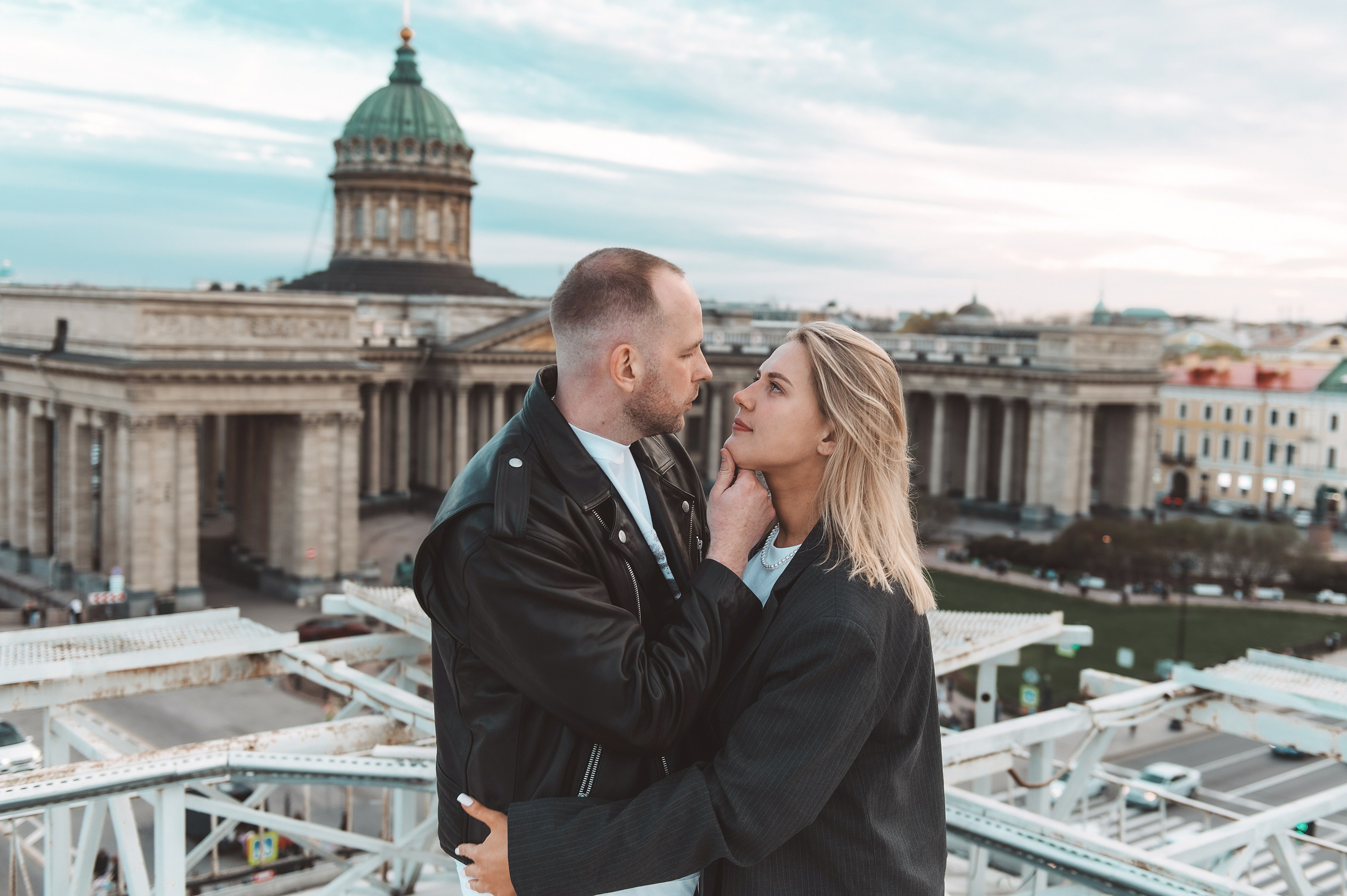 На крыше. Надя и Саша. Свадебный и семейный фотограф в Санкт-Петербурге — Мария Черепанова