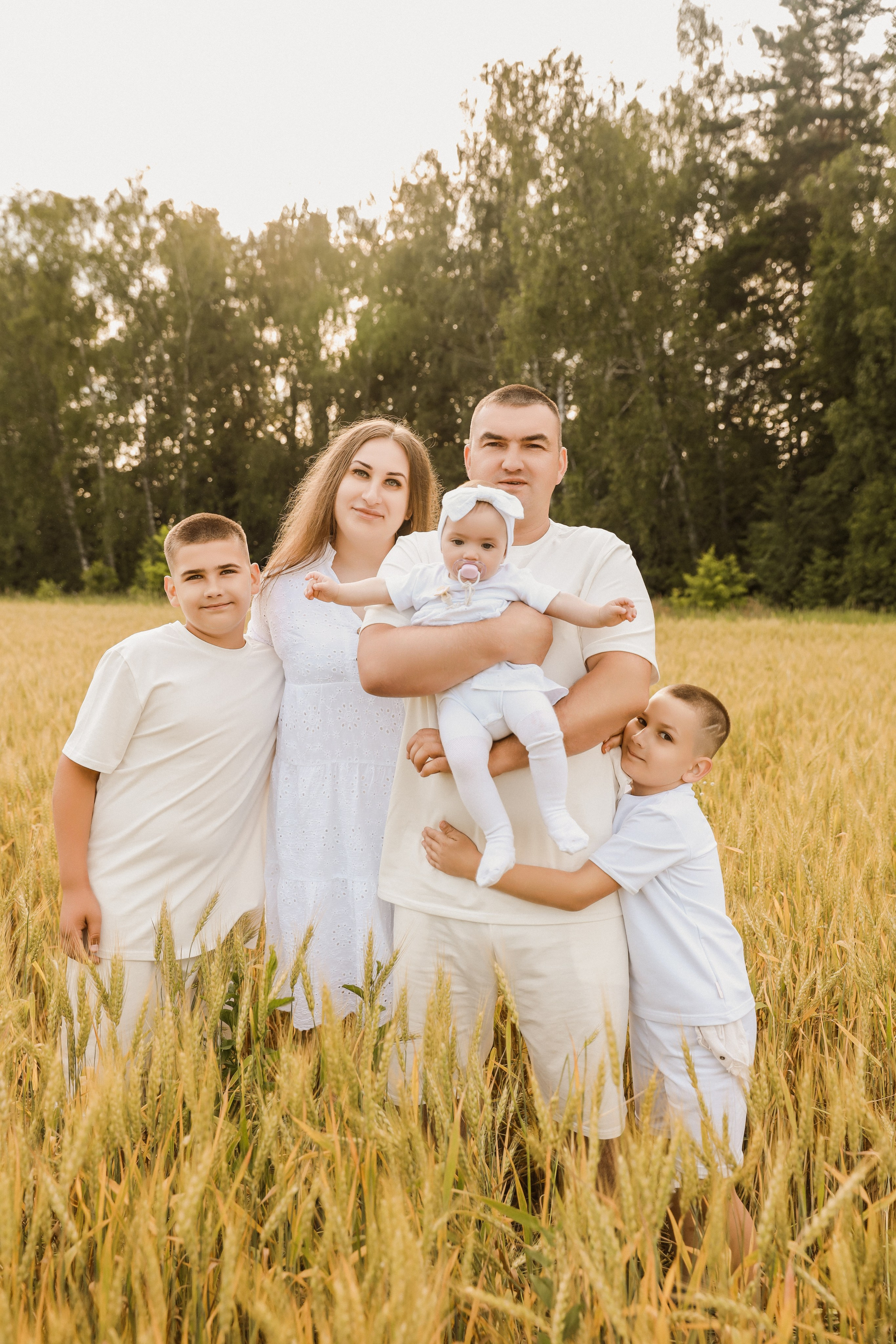 Семейная в колосках. Школьный и детский фотограф Старожилово