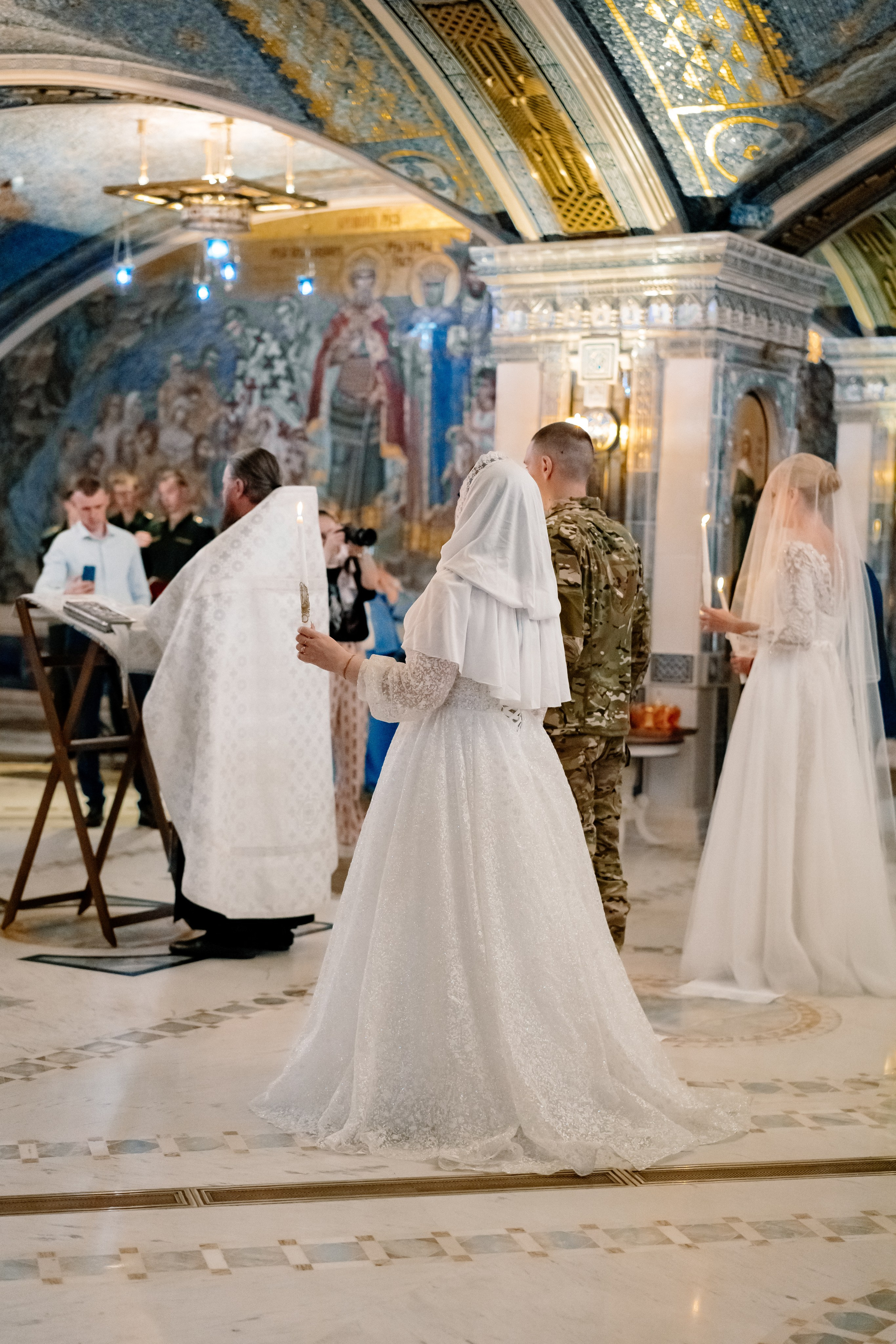Венчание в Главном храме вооруженных сил (Патриот). Семейный фотограф Одинцово Москва Наталия Черенкова