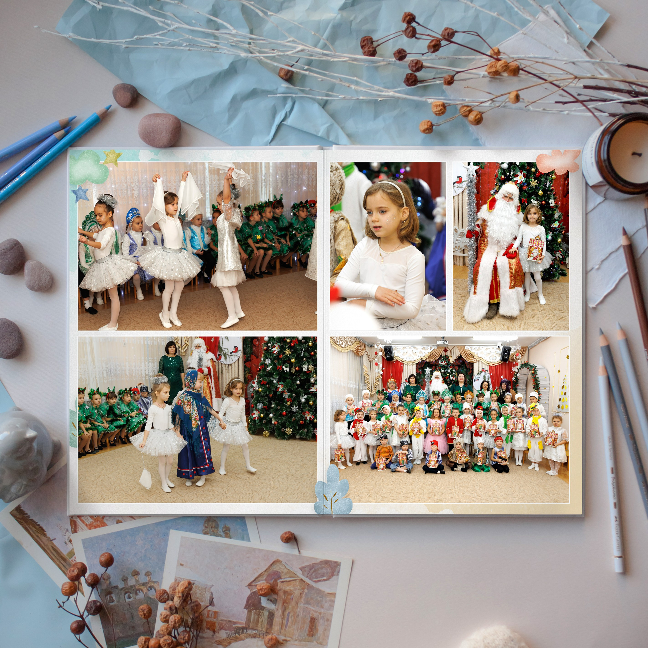 Образцы выпускных фотокниг для детского сада. Детский школьный и семейный фотограф в Краснодаре