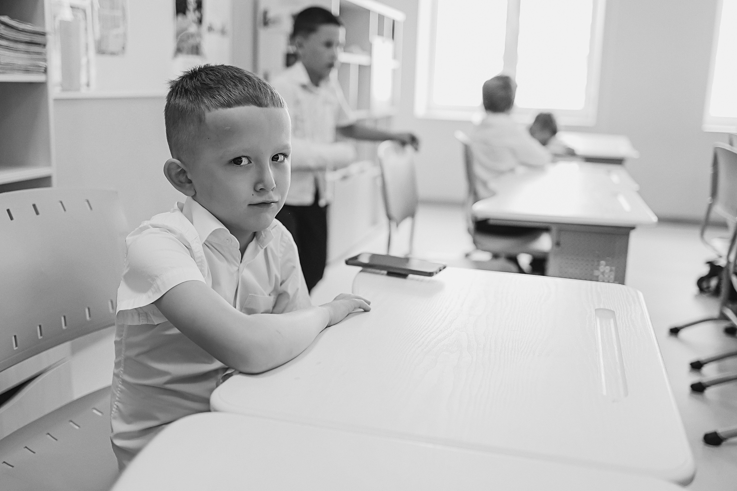 Один день в школе 1 класс. Семейный фотограф Тюмень, фотограф на роды Салмина Мария
