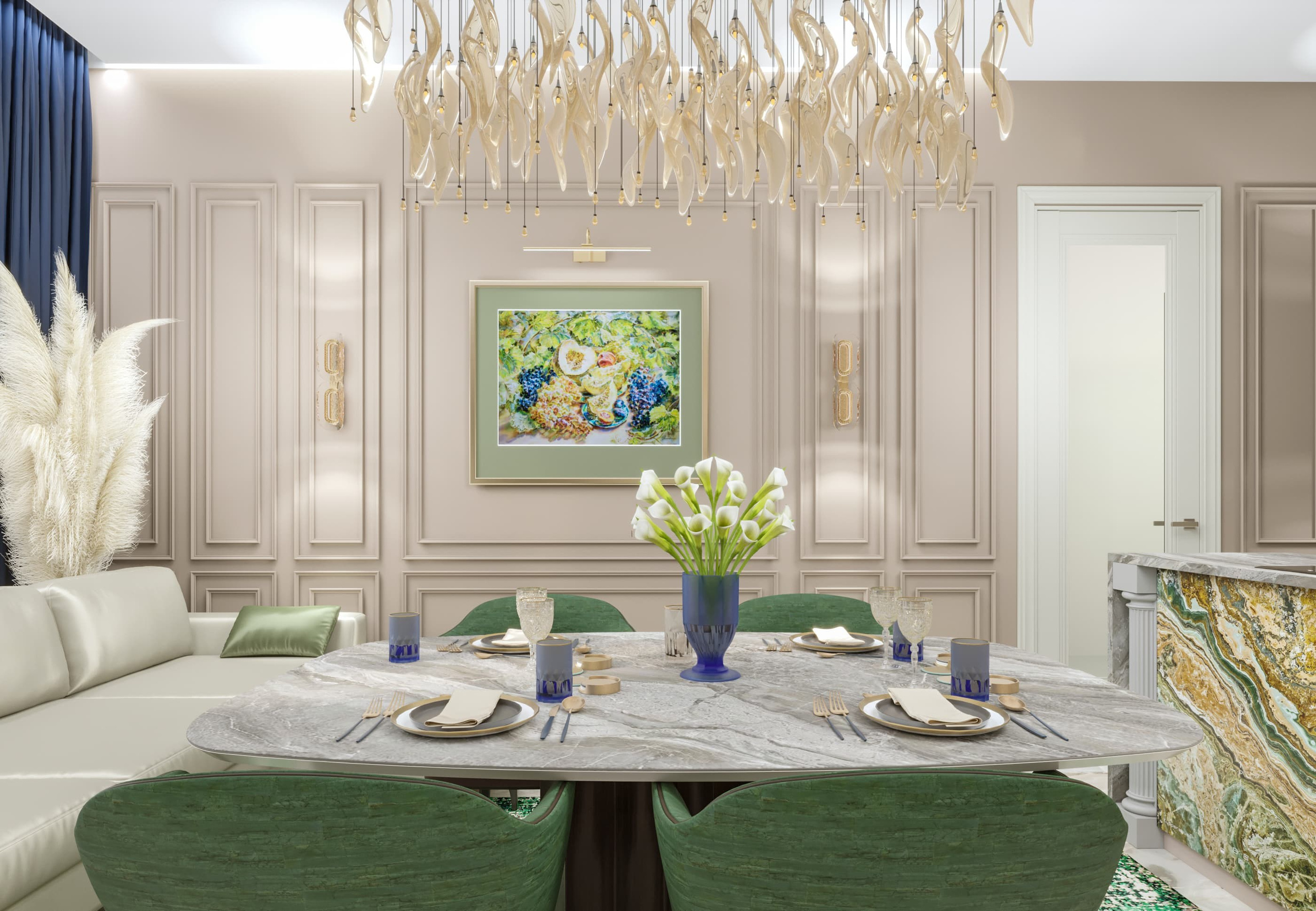 Неоклассика в интерьере современной квартиры для семьи. Интерьерный дизайнер в Сочи Поплавская Татьяна. Проектирование интерьеров и организация процесса ремонта