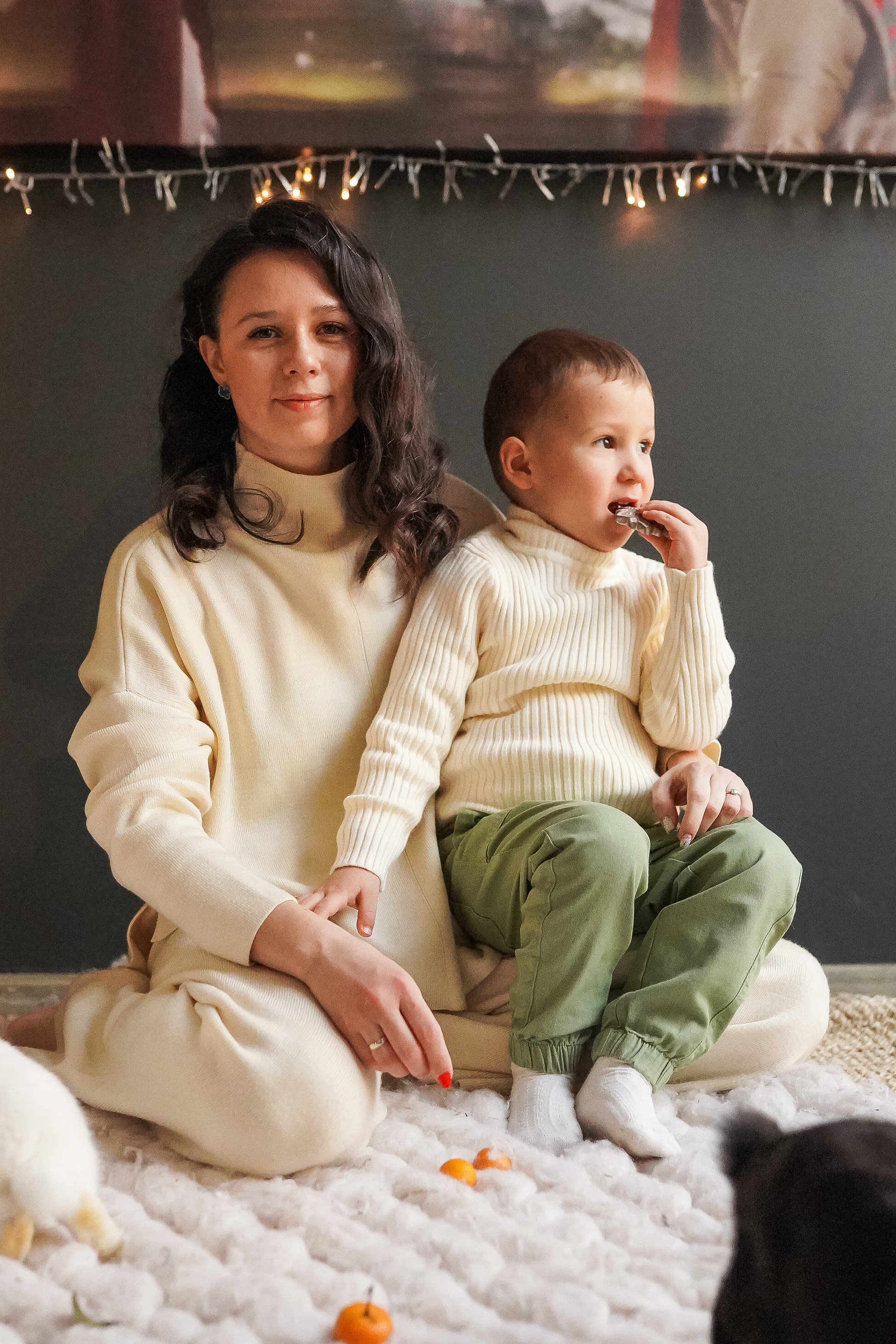 Новогодняя семейная фотосессия. Семейный lifestyle фотограф Наталья Разгуляева в Москве