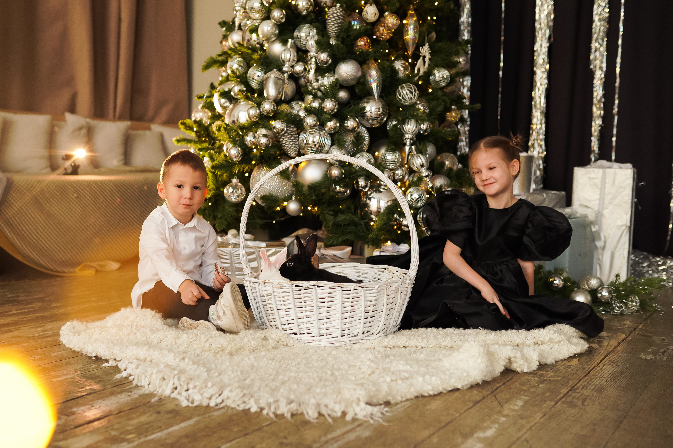 Новогодняя семейная фотосессия. Семейный lifestyle фотограф Наталья Разгуляева в Москве