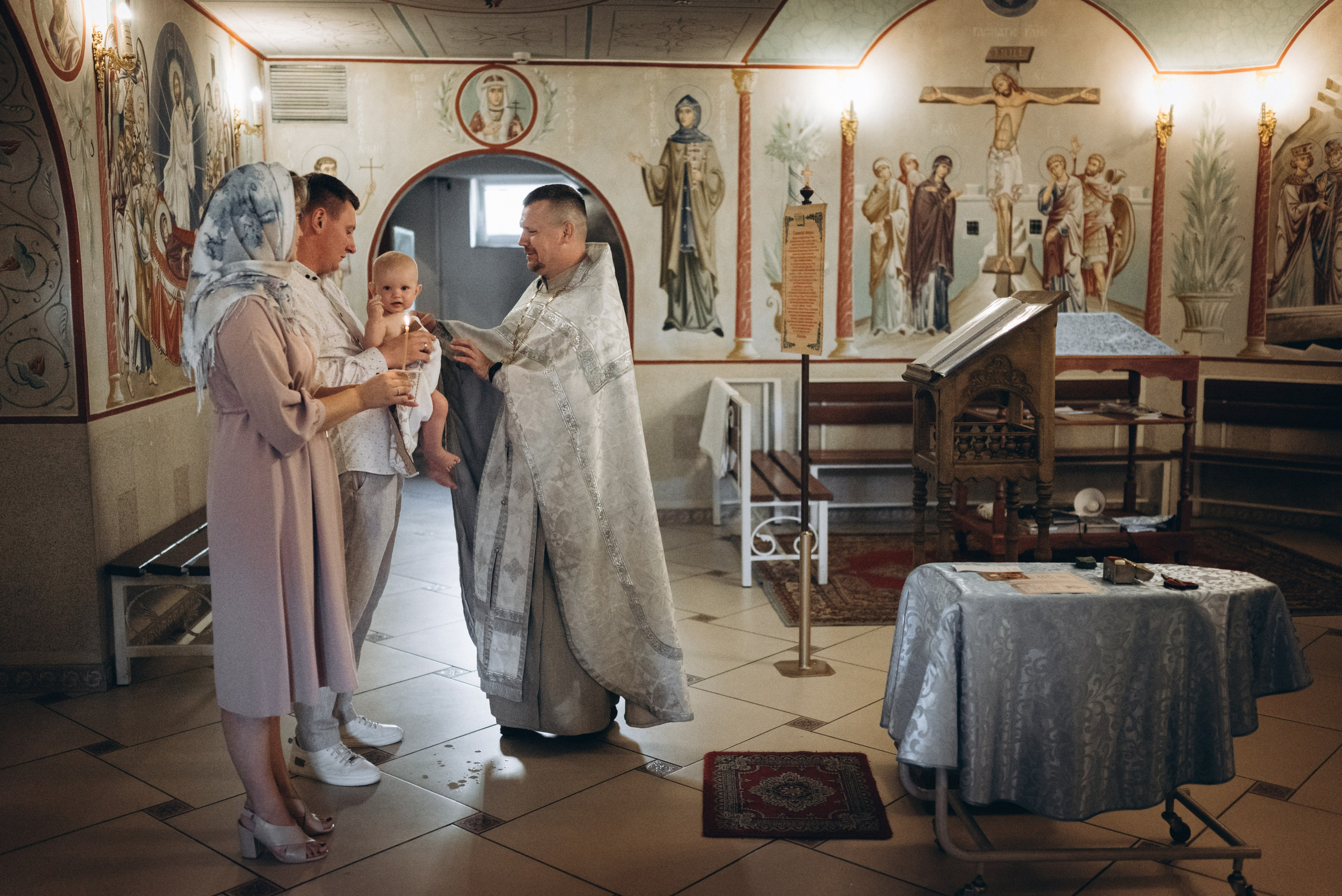 Крещение Василины (Храм Праведной Софии Слуцкой). Семейный фотограф в Минске Дарья Дреко