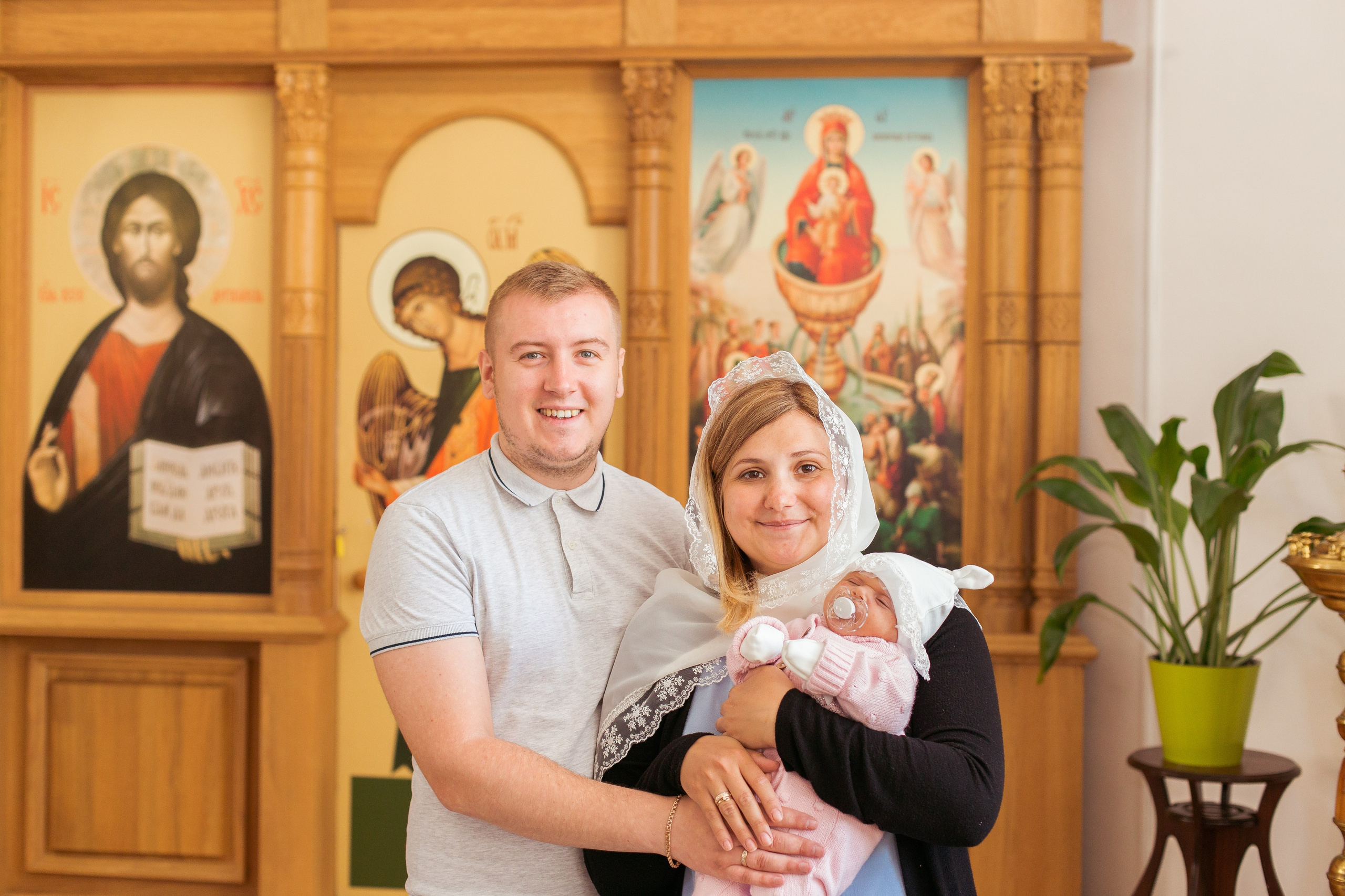 Крещение Ульяны. Успенская церковь. Фотограф новорожденных и детский в Сергиевом Посаде Кругликова Юлия