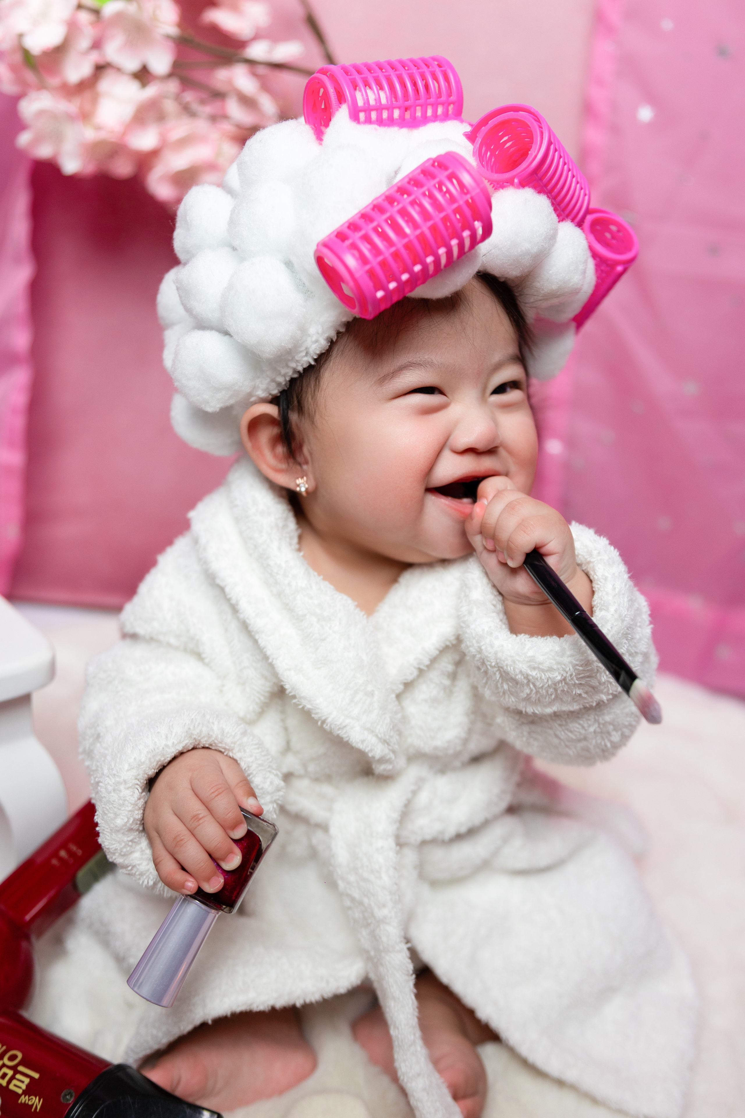 Предгодовалая фотосессия. Фотограф в Корее Фотограф новорождённых Семейный фотограф