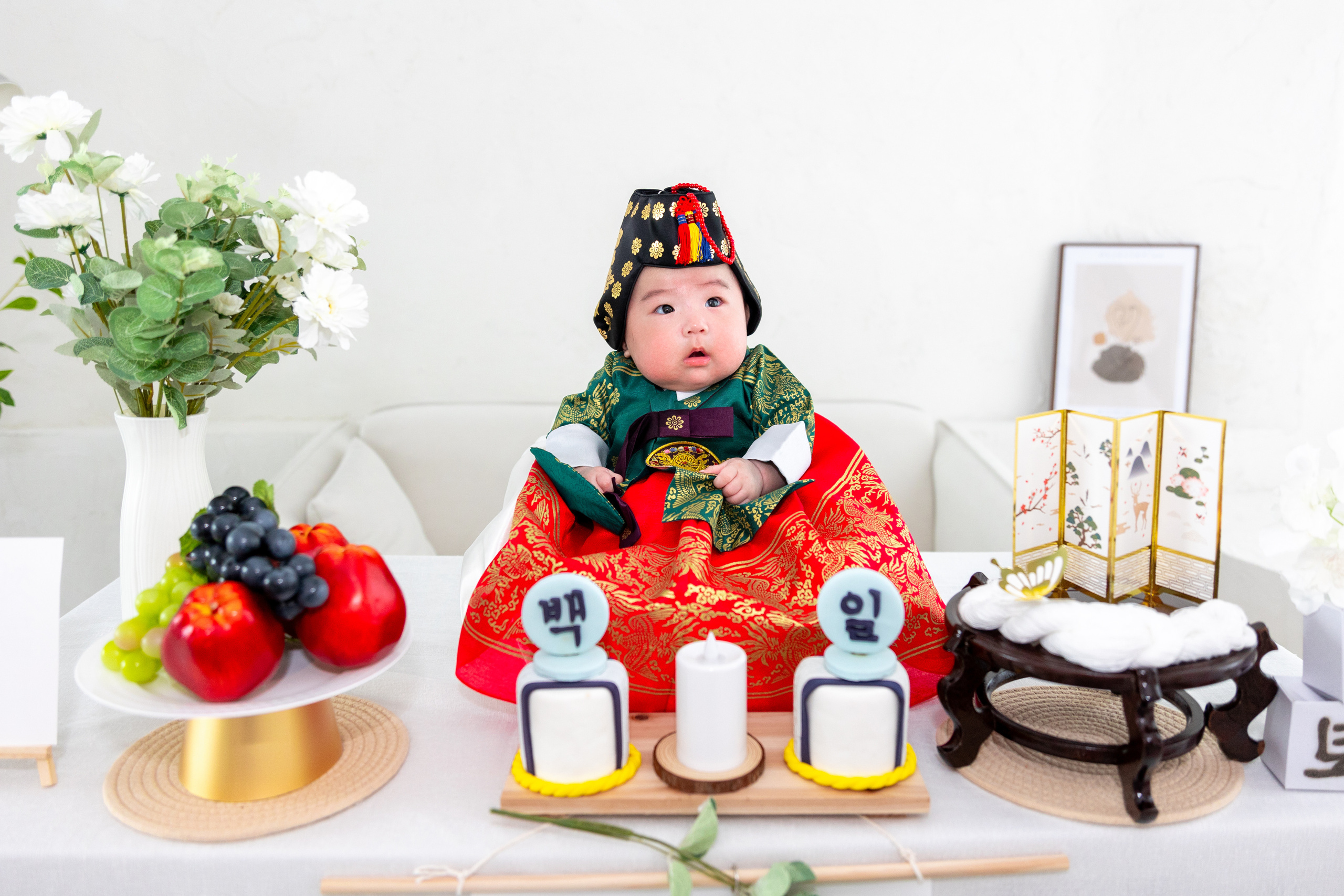 100 дней. Фотограф в Корее Фотограф новорождённых Семейный фотограф