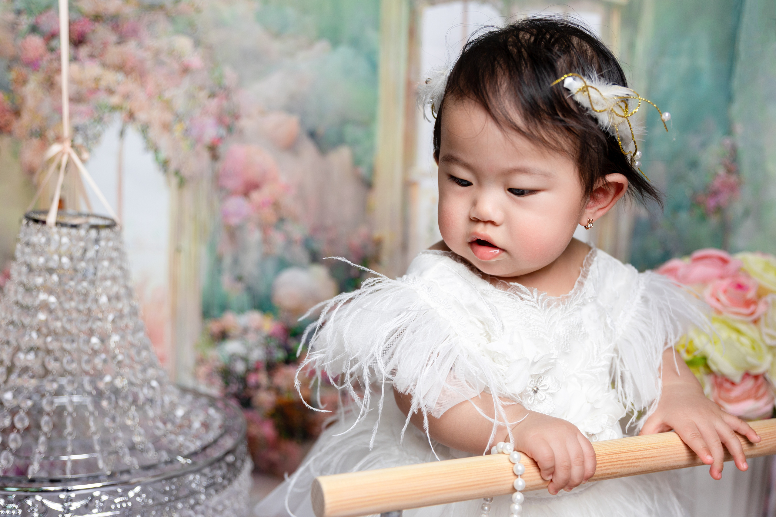 Предгодовалая фотосессия. Фотограф в Корее Фотограф новорождённых Семейный фотограф