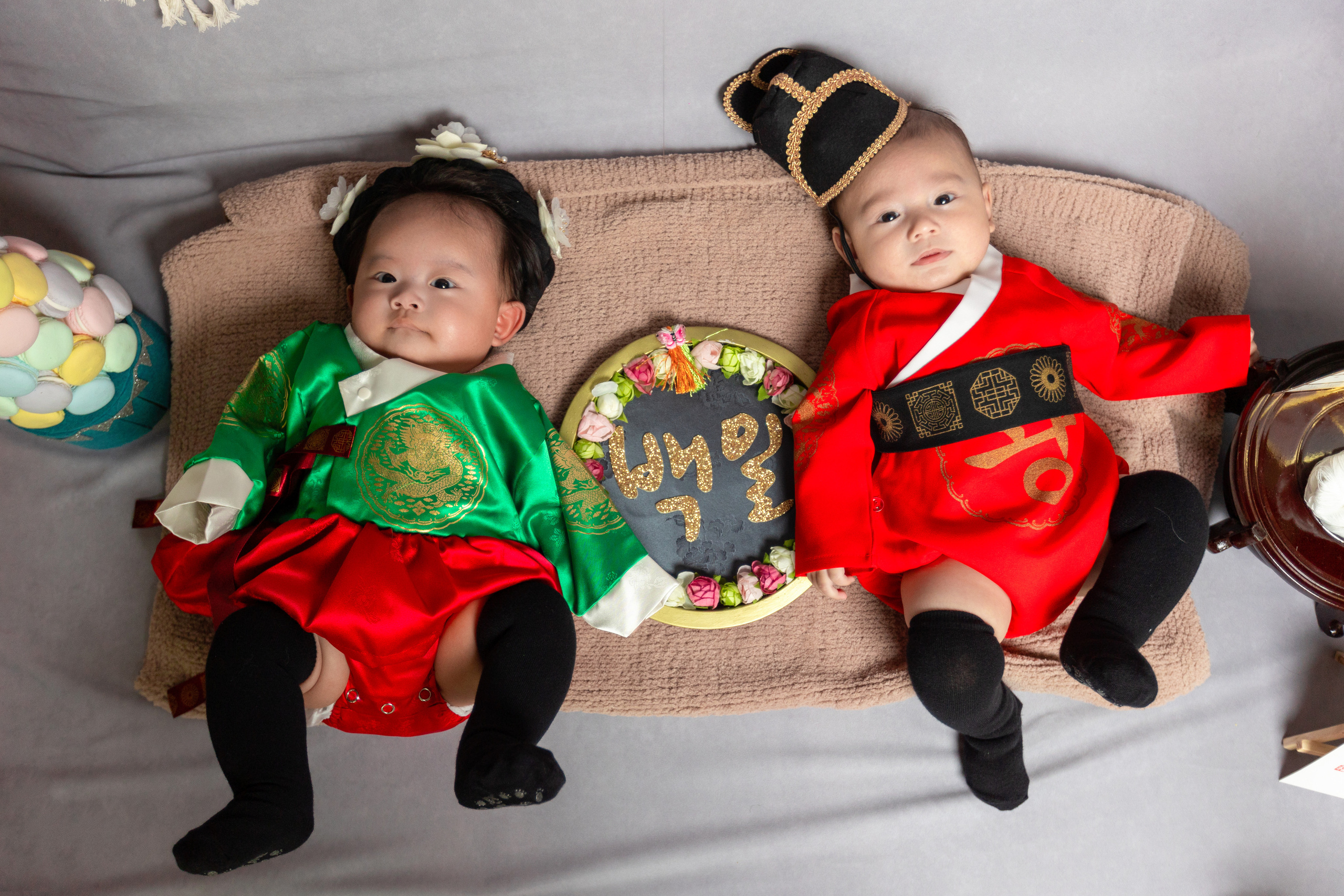 100 дней. Фотограф в Корее Фотограф новорождённых Семейный фотограф