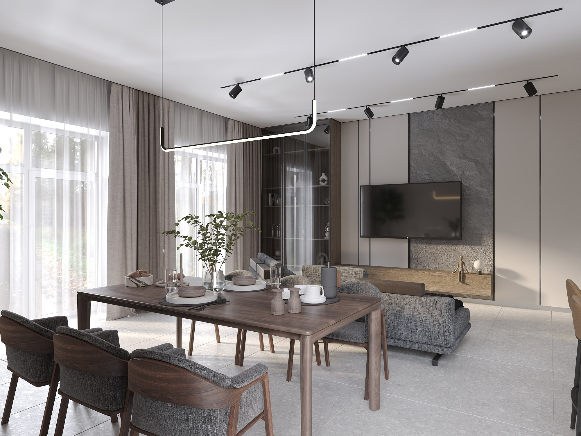 Пос. Береговой жилой дом 135 м². БК студия дизайна интерьера