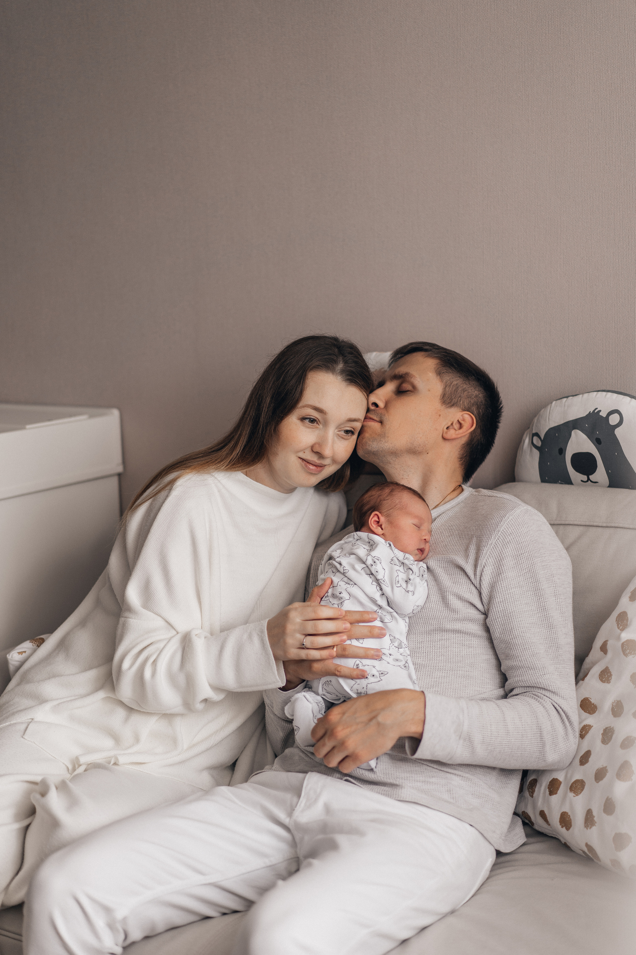 Полина и Андрей. Фотограф новорождённых малышей в Уфе