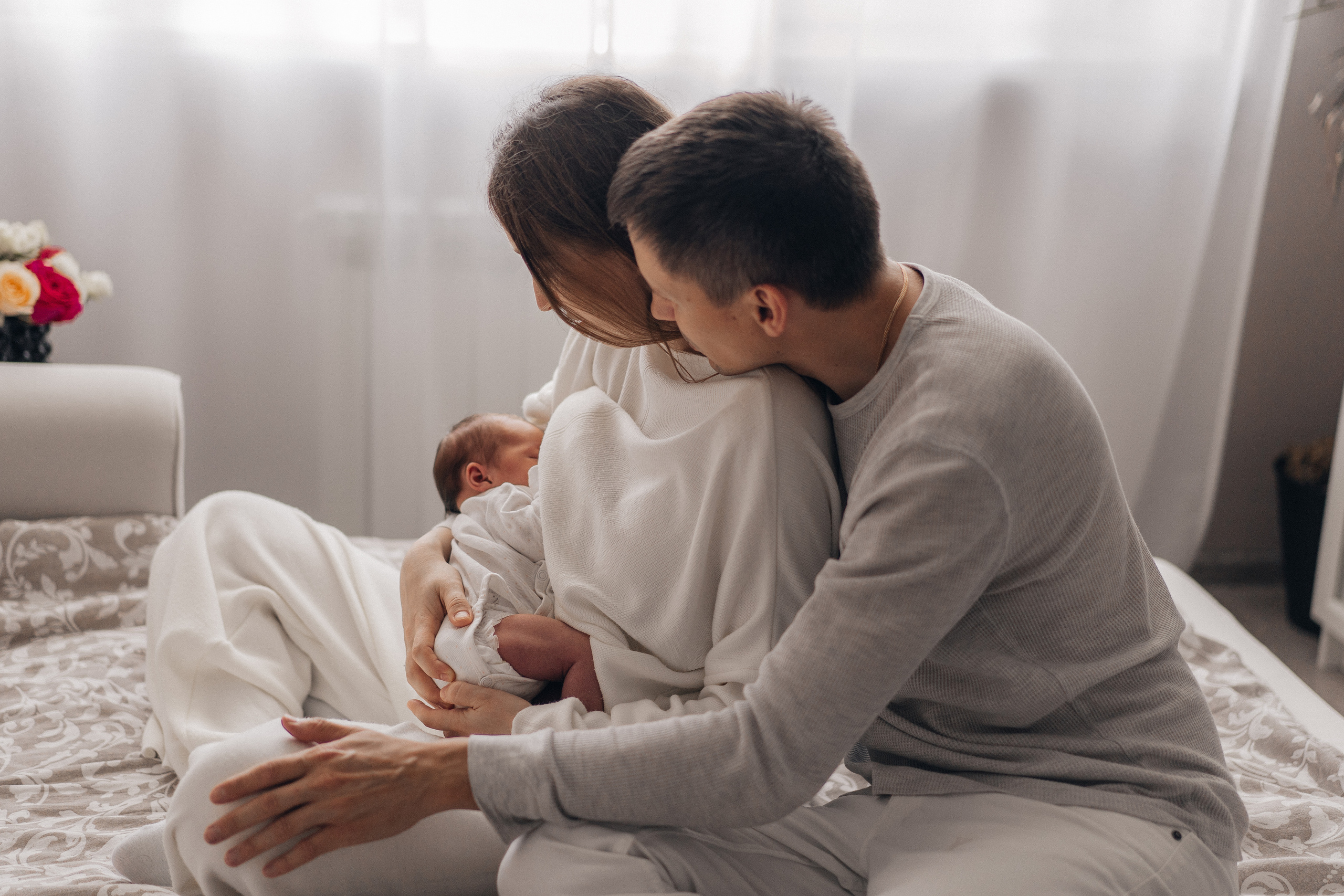 Полина и Андрей. Фотограф новорождённых малышей в Уфе