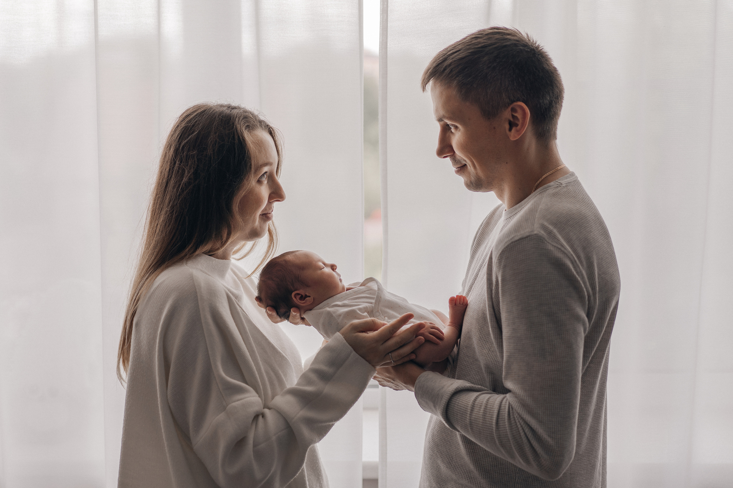 Полина и Андрей. Фотограф новорождённых малышей в Уфе