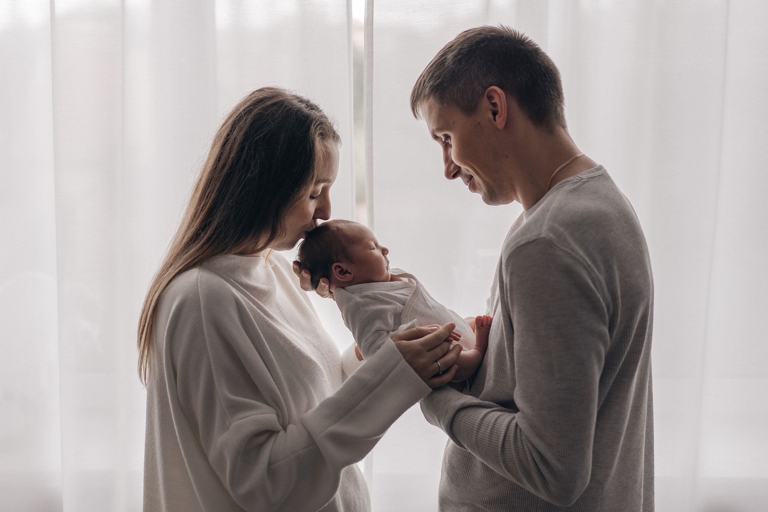 Полина и Андрей. Фотограф новорождённых малышей в Уфе