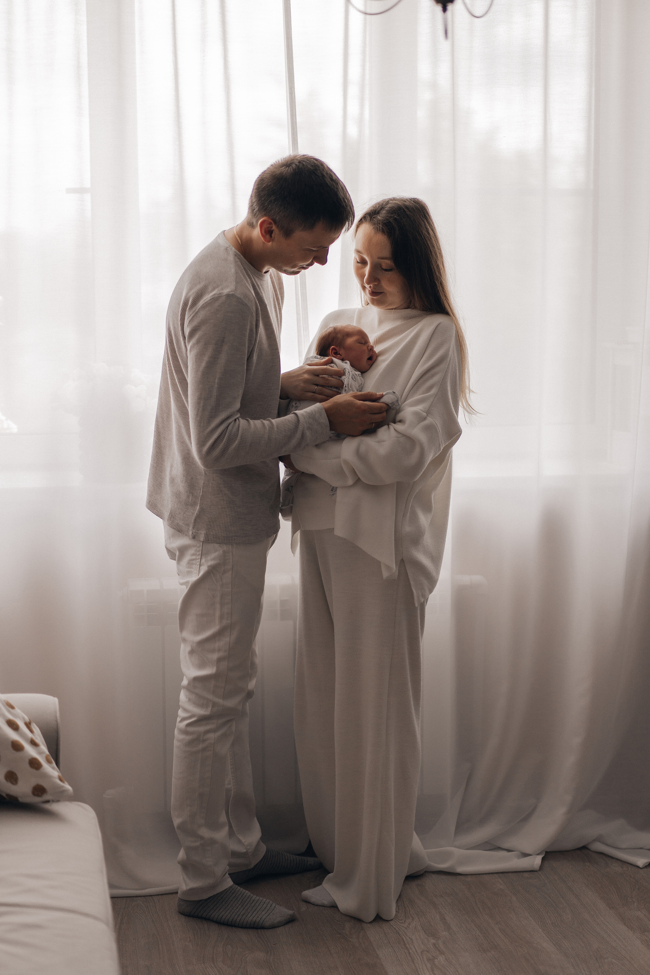 Полина и Андрей. Фотограф новорождённых малышей в Уфе