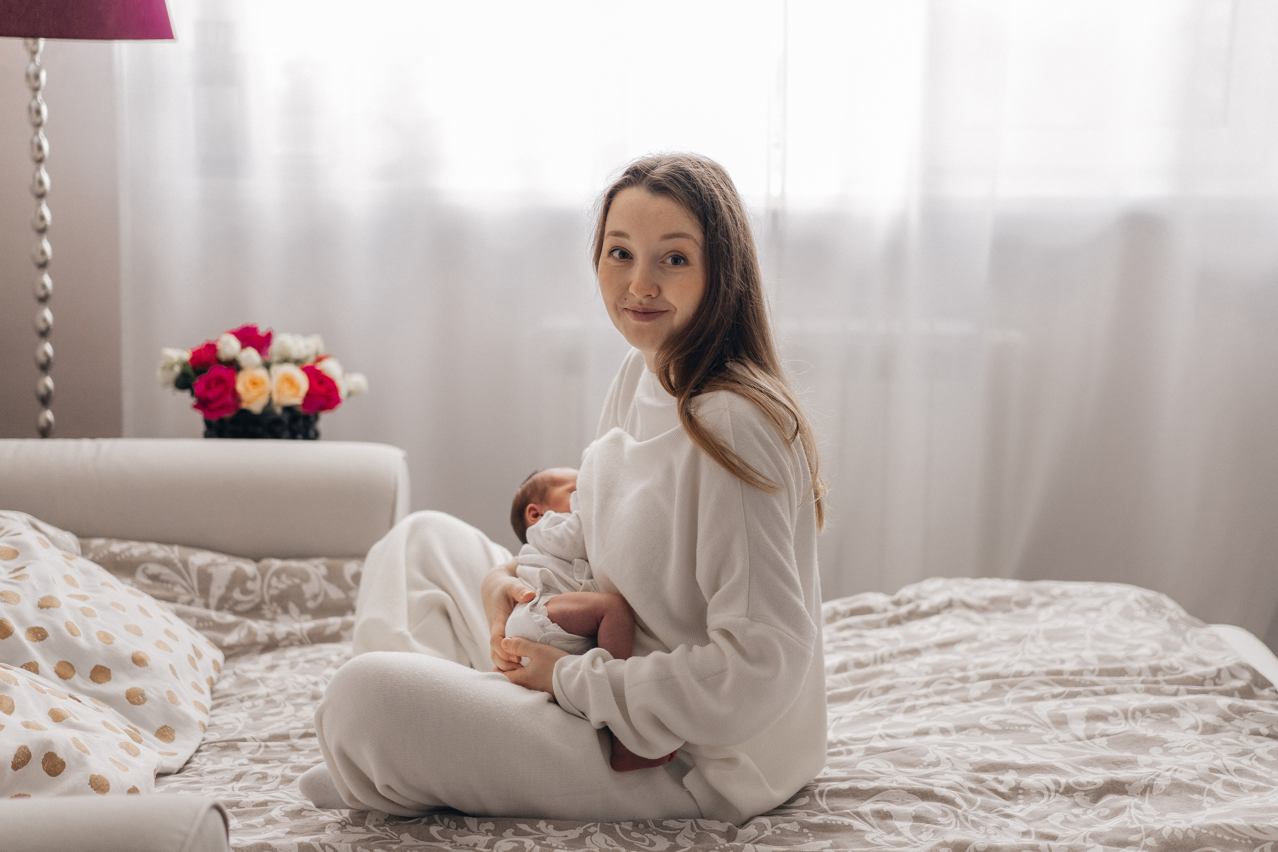 Полина и Андрей. Фотограф новорождённых малышей в Уфе