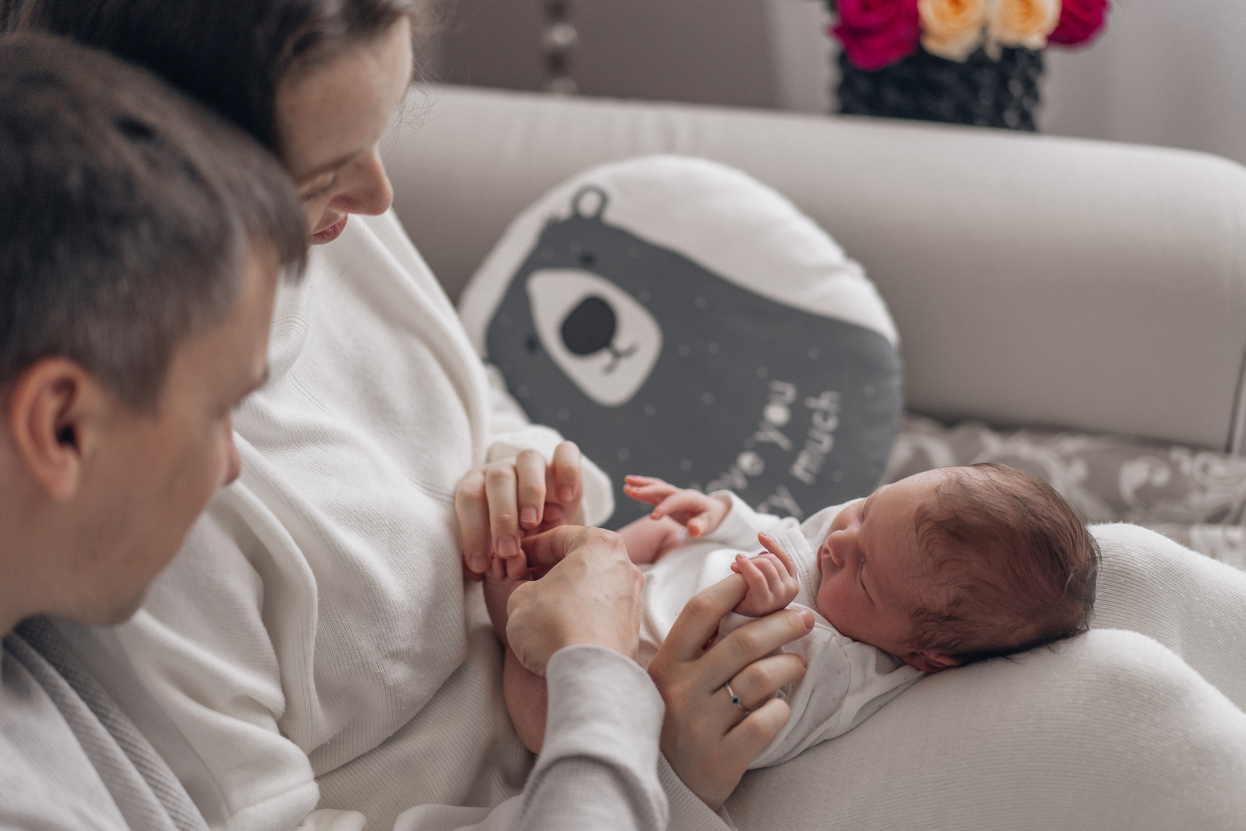 Полина и Андрей. Фотограф новорождённых малышей в Уфе