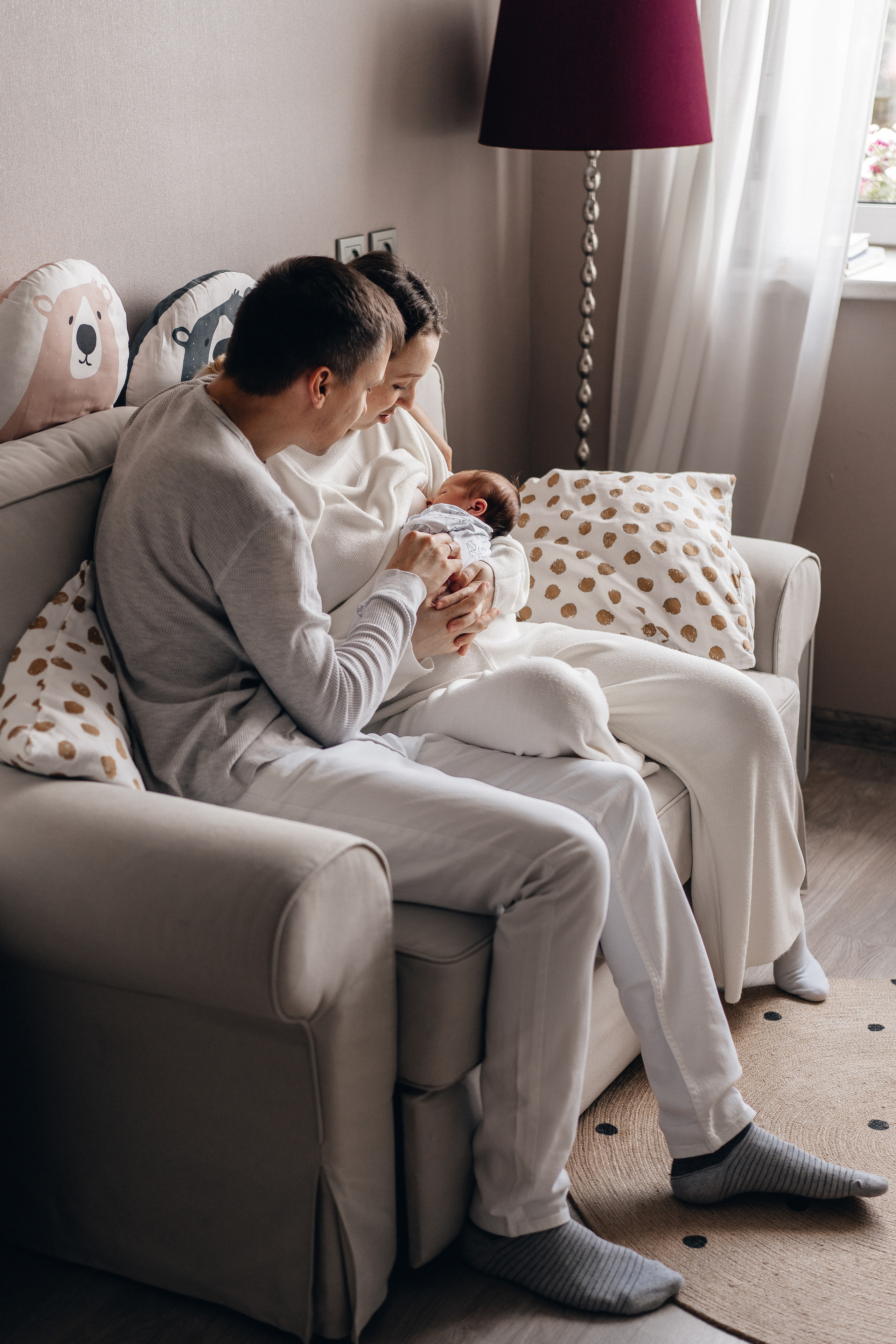 Полина и Андрей. Фотограф новорождённых малышей в Уфе