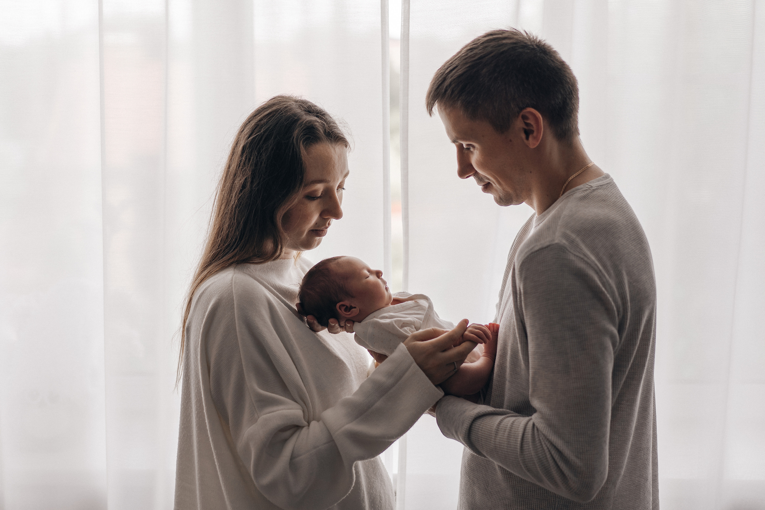 Полина и Андрей. Фотограф новорождённых малышей в Уфе