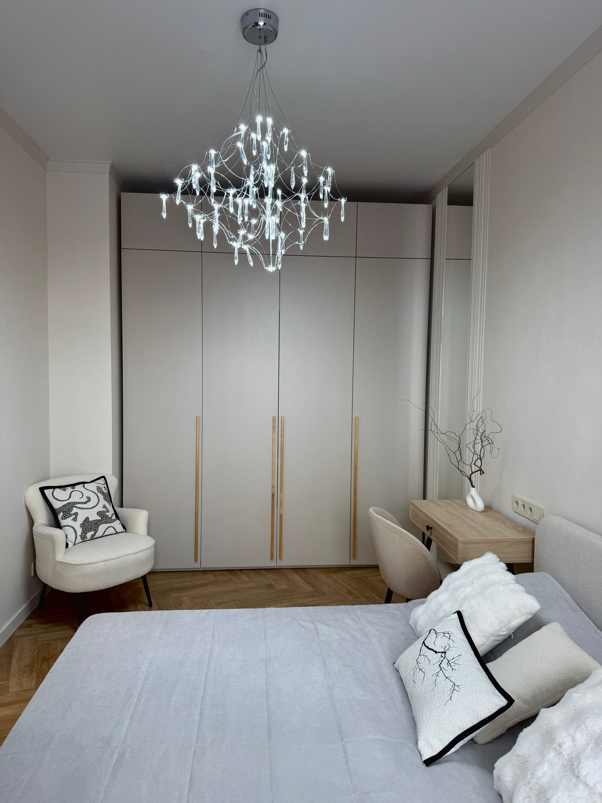 ЖК ID Park Pobedy. Квартира на сачу в долгосрочную аренду уровня комфорт плюс. Дизайн-студия интерьеров Юлии Ивановой