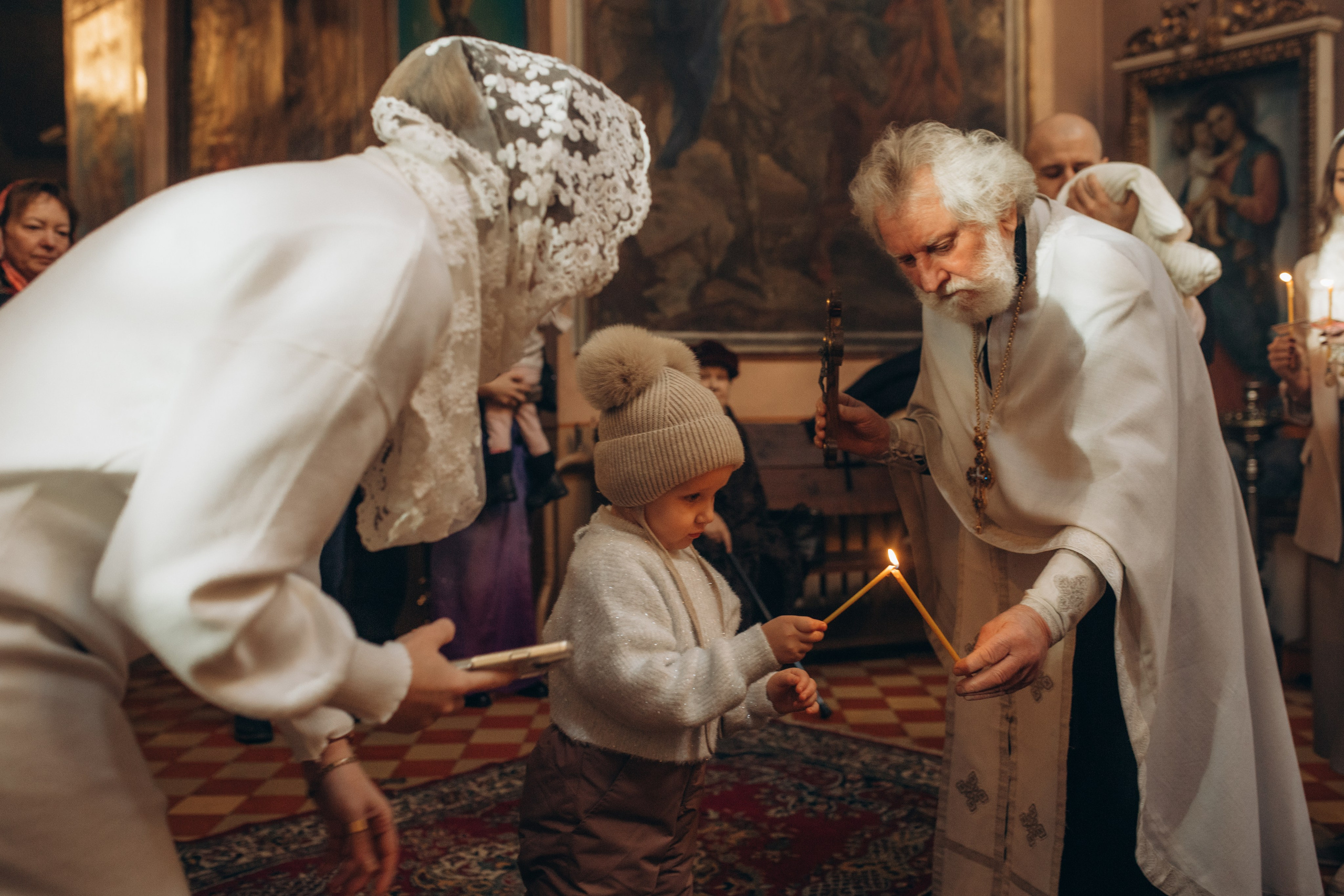 Крещение Михаил. Семейный и домашний фотограф в Москве и МО Королева Валерия