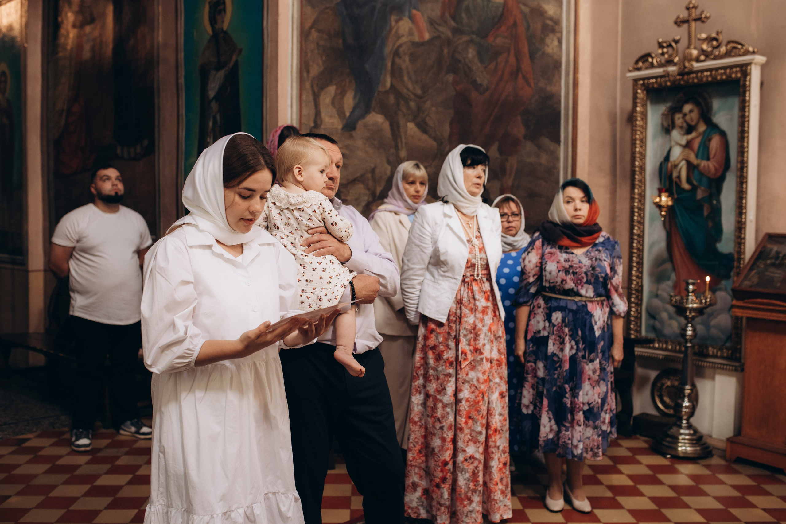 Крещение Христина. Семейный и домашний фотограф в Москве и МО Королева Валерия