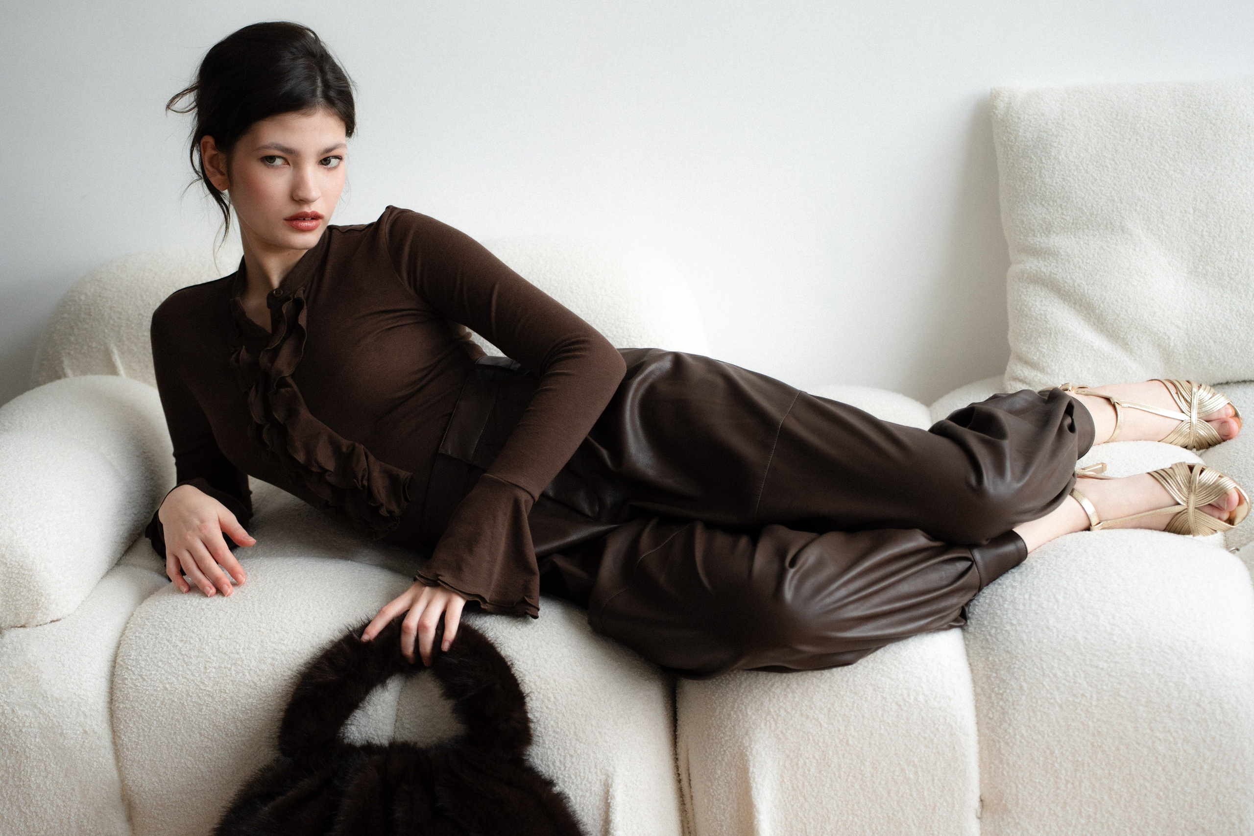 Фотографии для модельного портфолио в Казани, девушка в стиле бохо