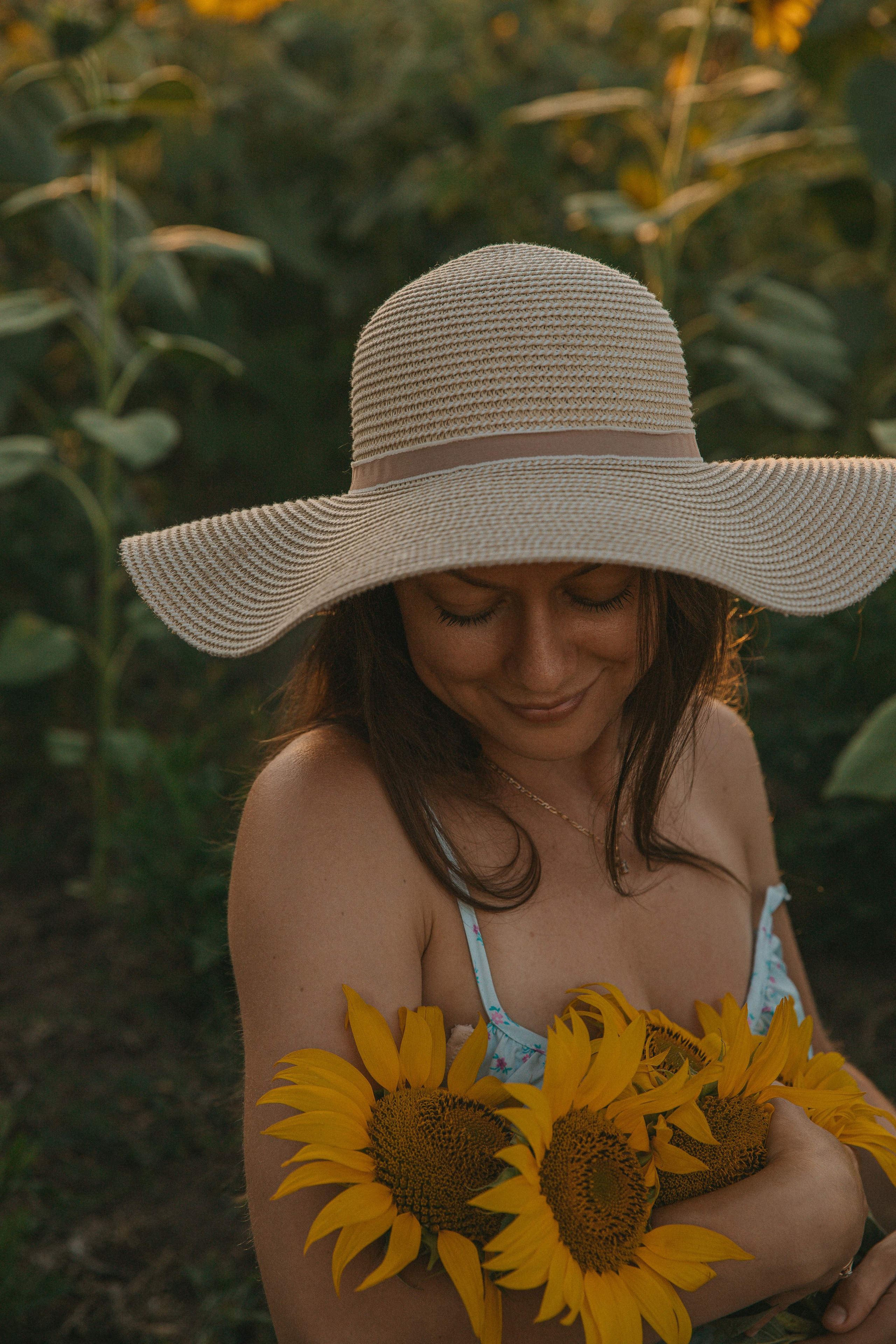 Сьемка в подсолнухах