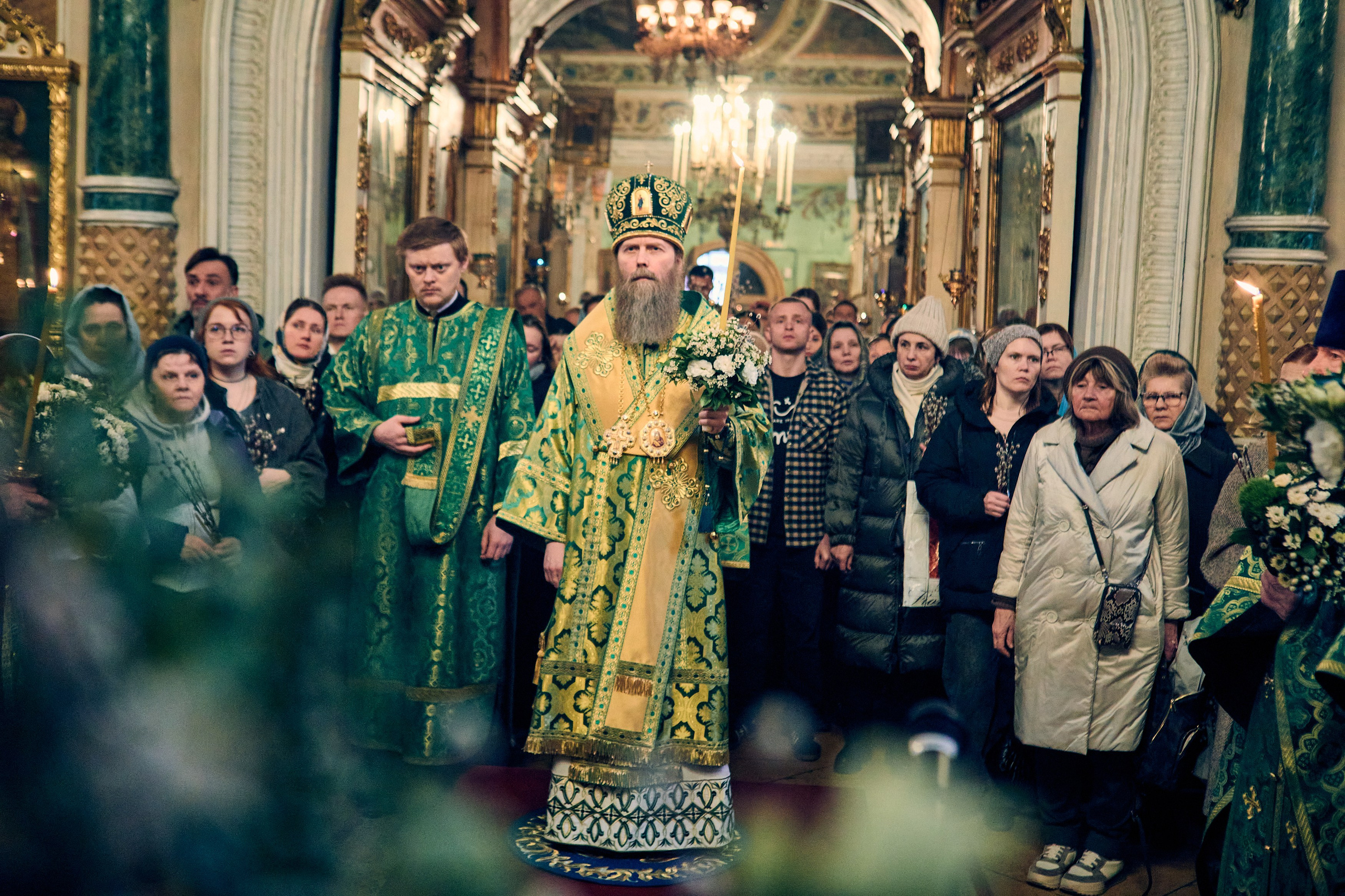 На всенощном бдении под Неделю ваий. DMITRY MOISEENKO — фотограф, художник, топ-стилист
