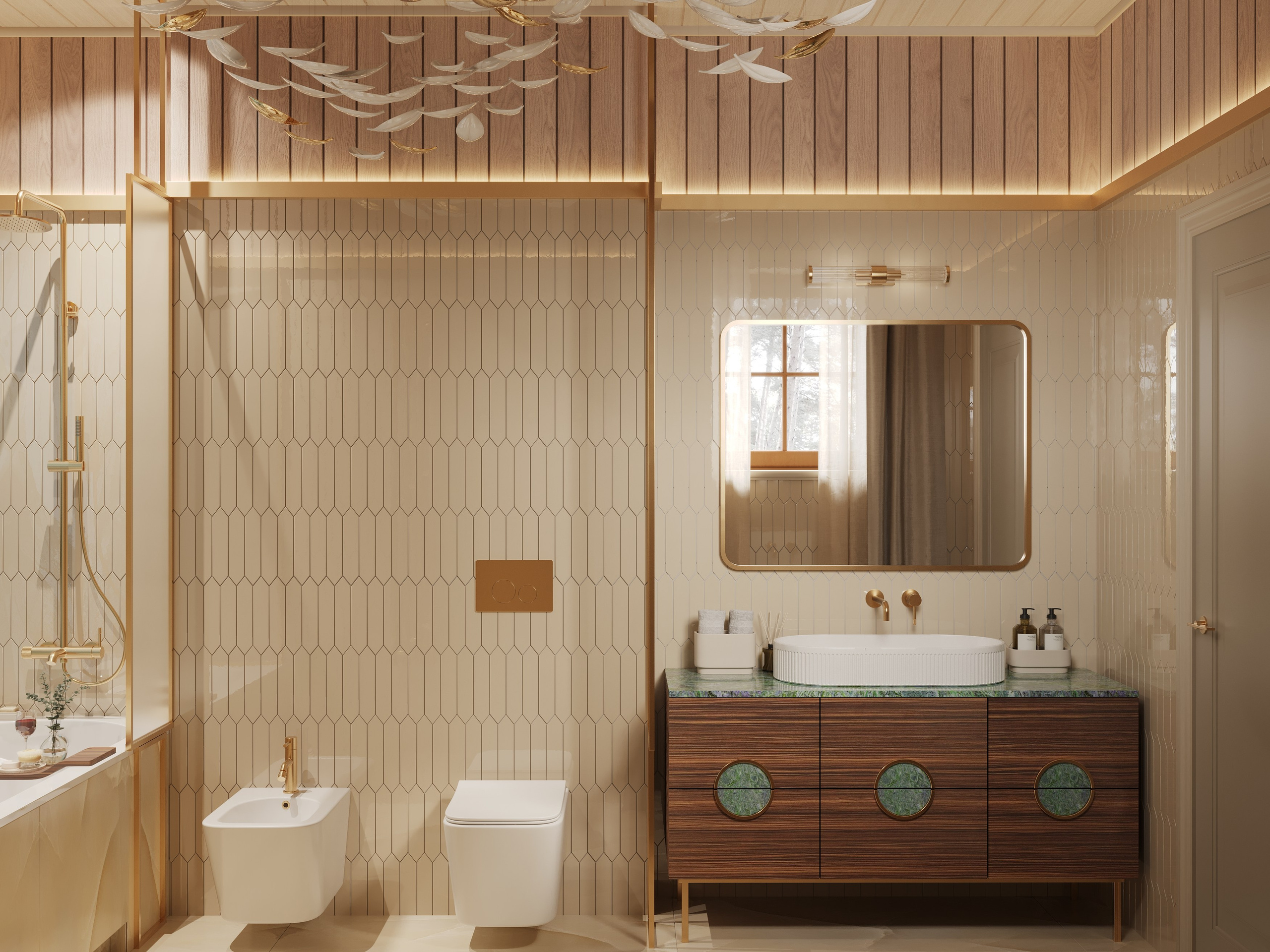 3D Визуализация мастер-спальни для студии Зориной Елены. 3D визуализатор и дизайнер-интерьера