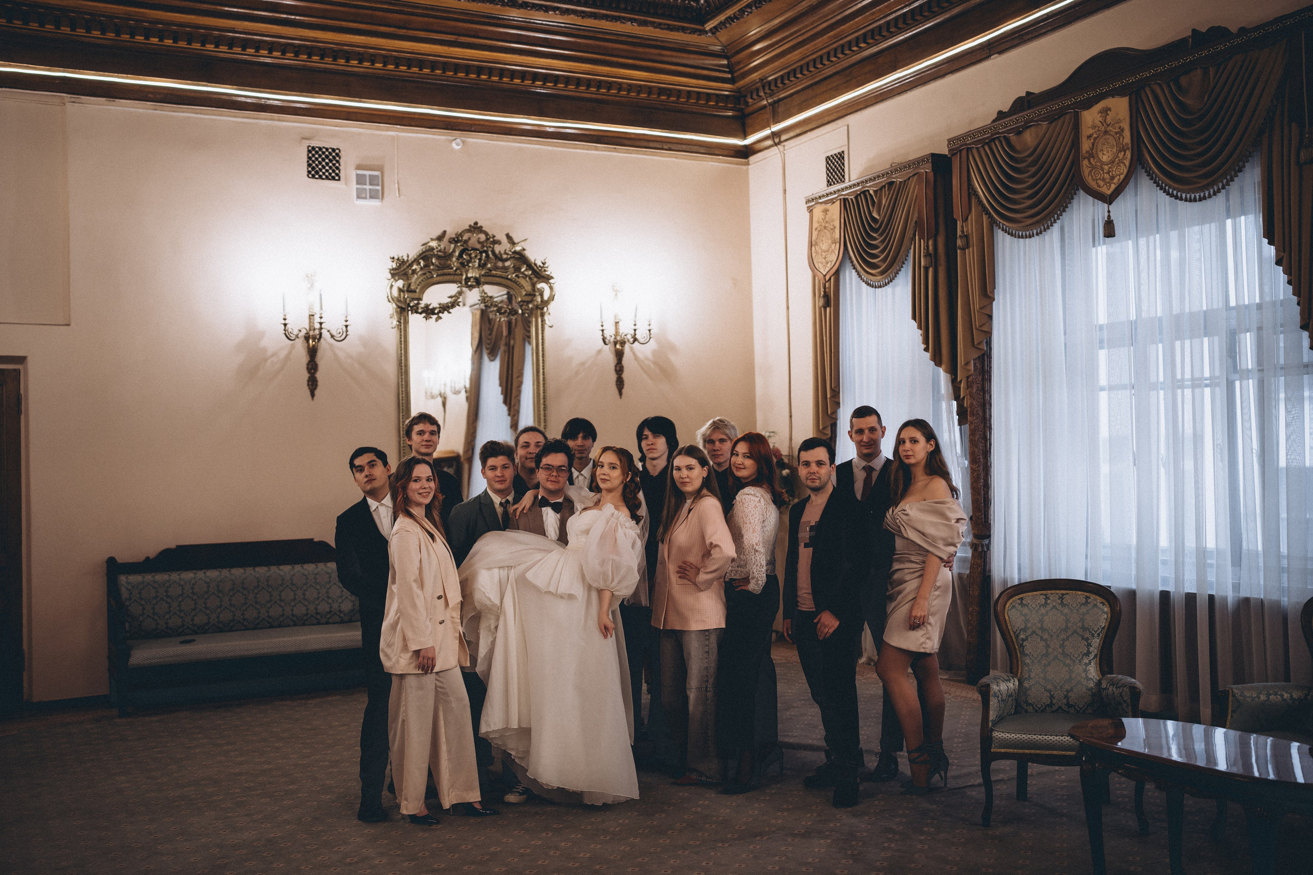 СВАДЕБНАЯ СЬЕМКА ВО ВТОРОМ ДВОРЦЕ С ГОСТЯМИ И ПРОГУЛКА В ТАВРИЧЕСКОМ САДУ. Профессиональный фотограф, Санкт-Петербург — Виктория Богомолова
