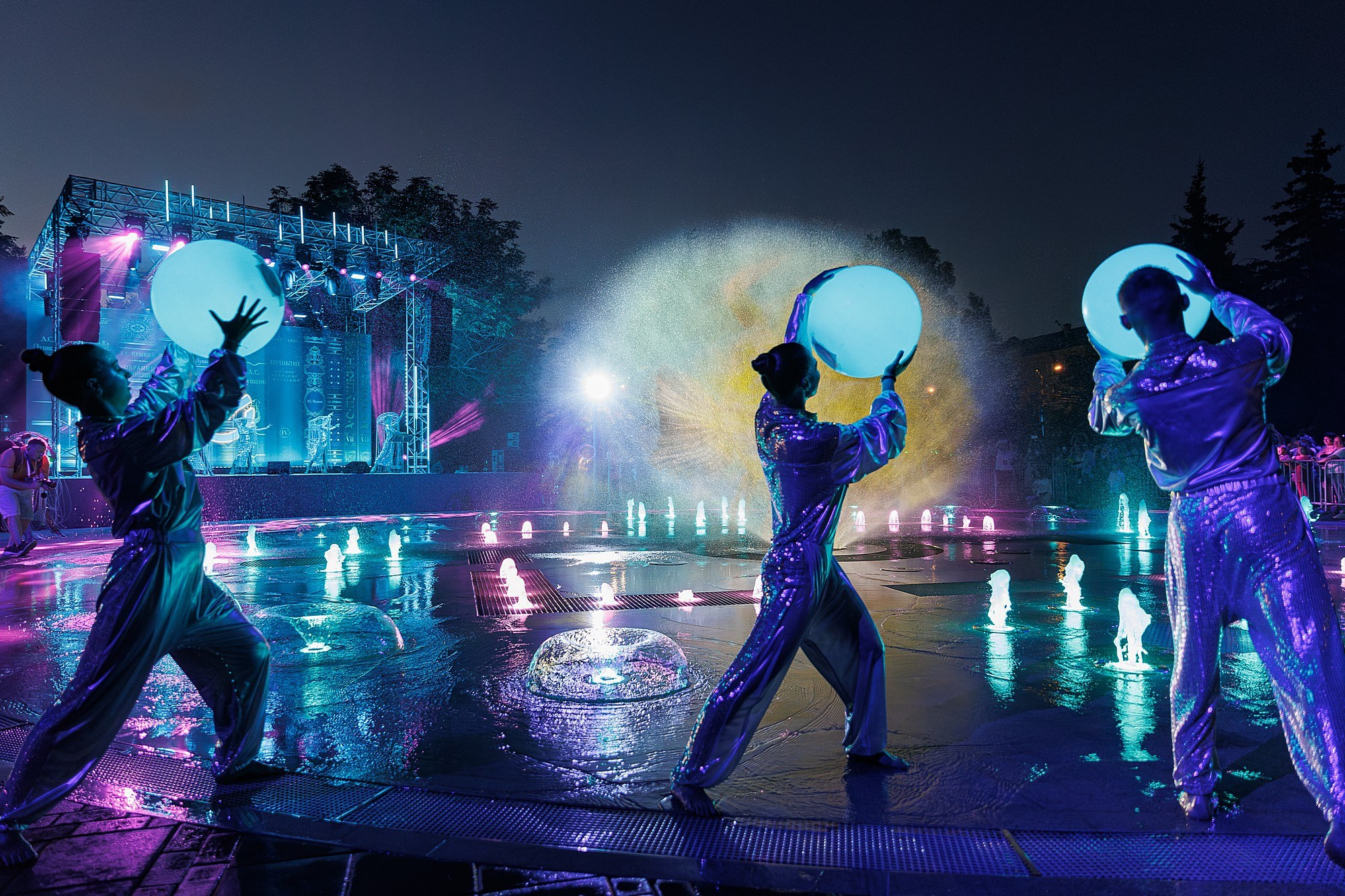 Открытие мультимедийного фонтана | СБЕР. Боченков Вадим | Фотограф в Пскове и Санкт-Петербурге