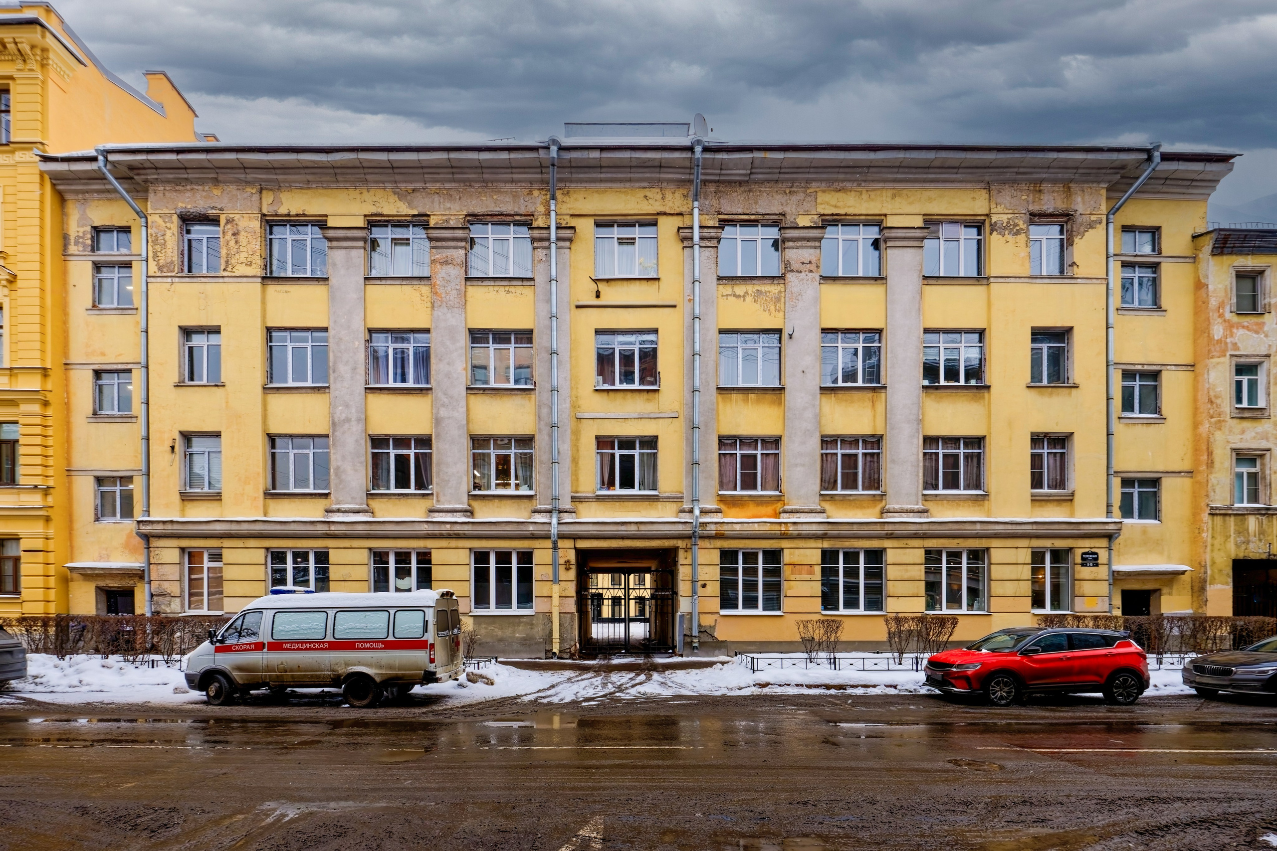 Санкт-Петербург, улица Тележная, дом 8-10. Жилой дом, 1935 год