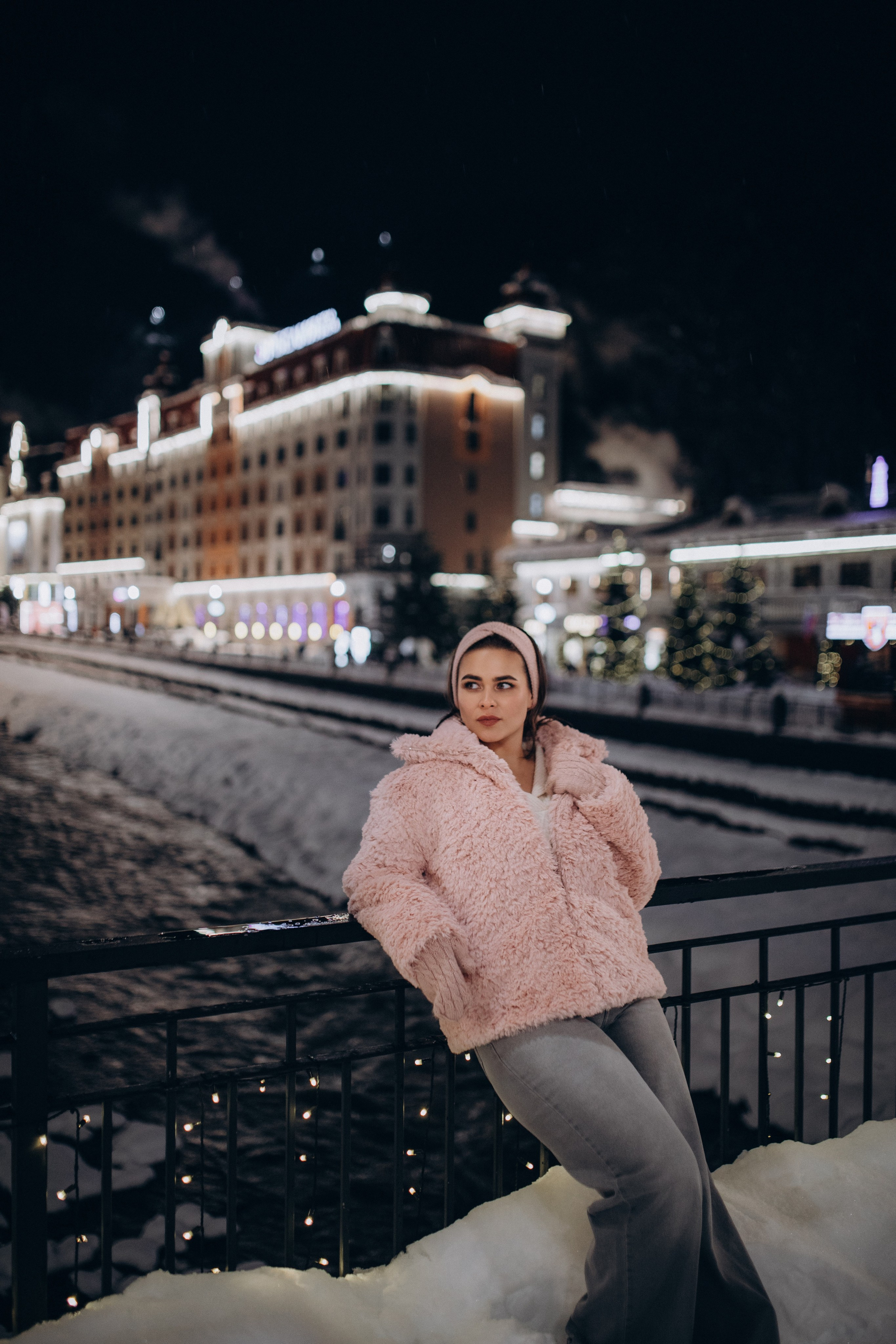 Зимняя прогулка на Розе Хутор с Кристиной. Фотограф Елизавета Балакир
