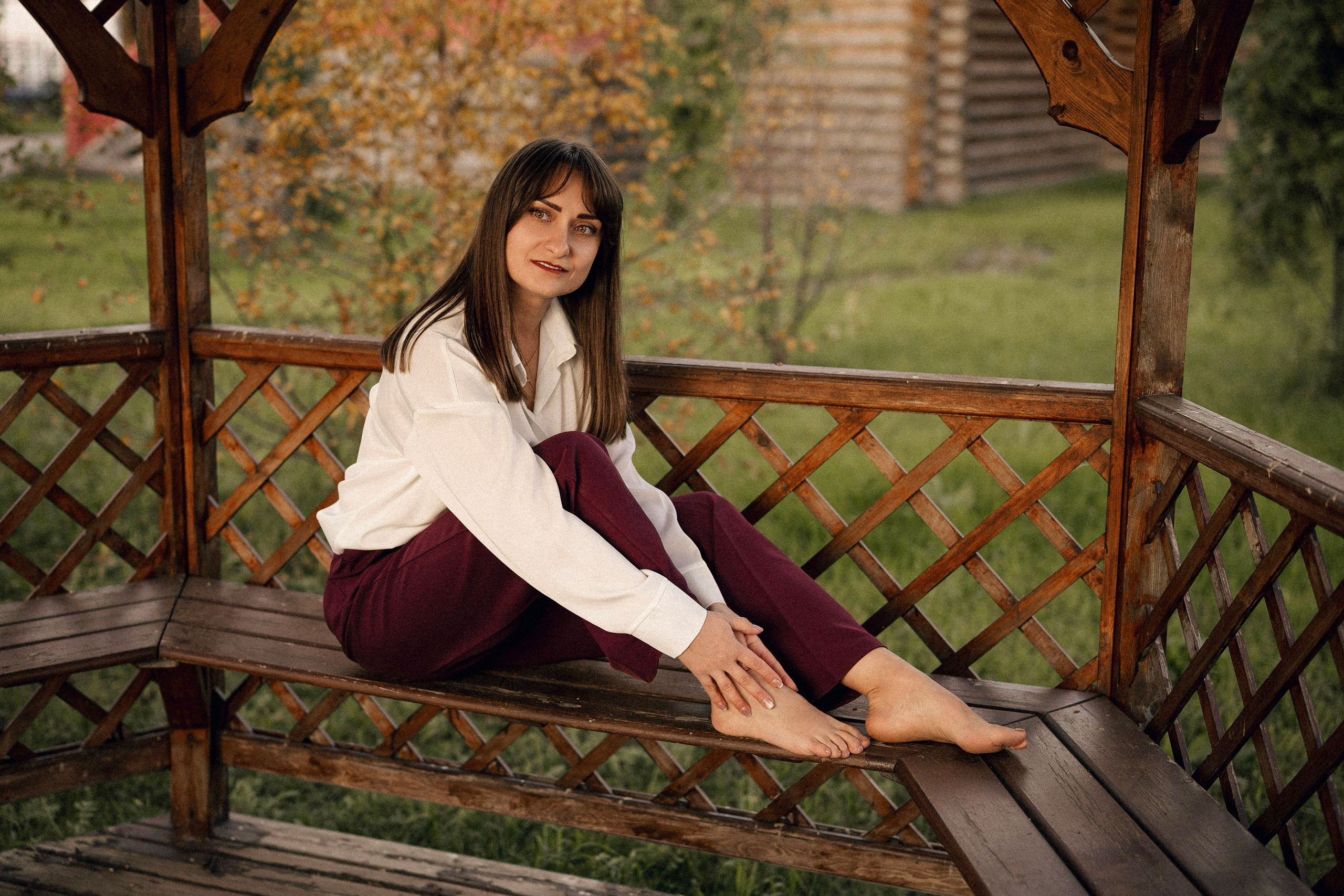 Натали с гортензией. Портретный, семейный и свадебный фотограф в Нарьян-Маре